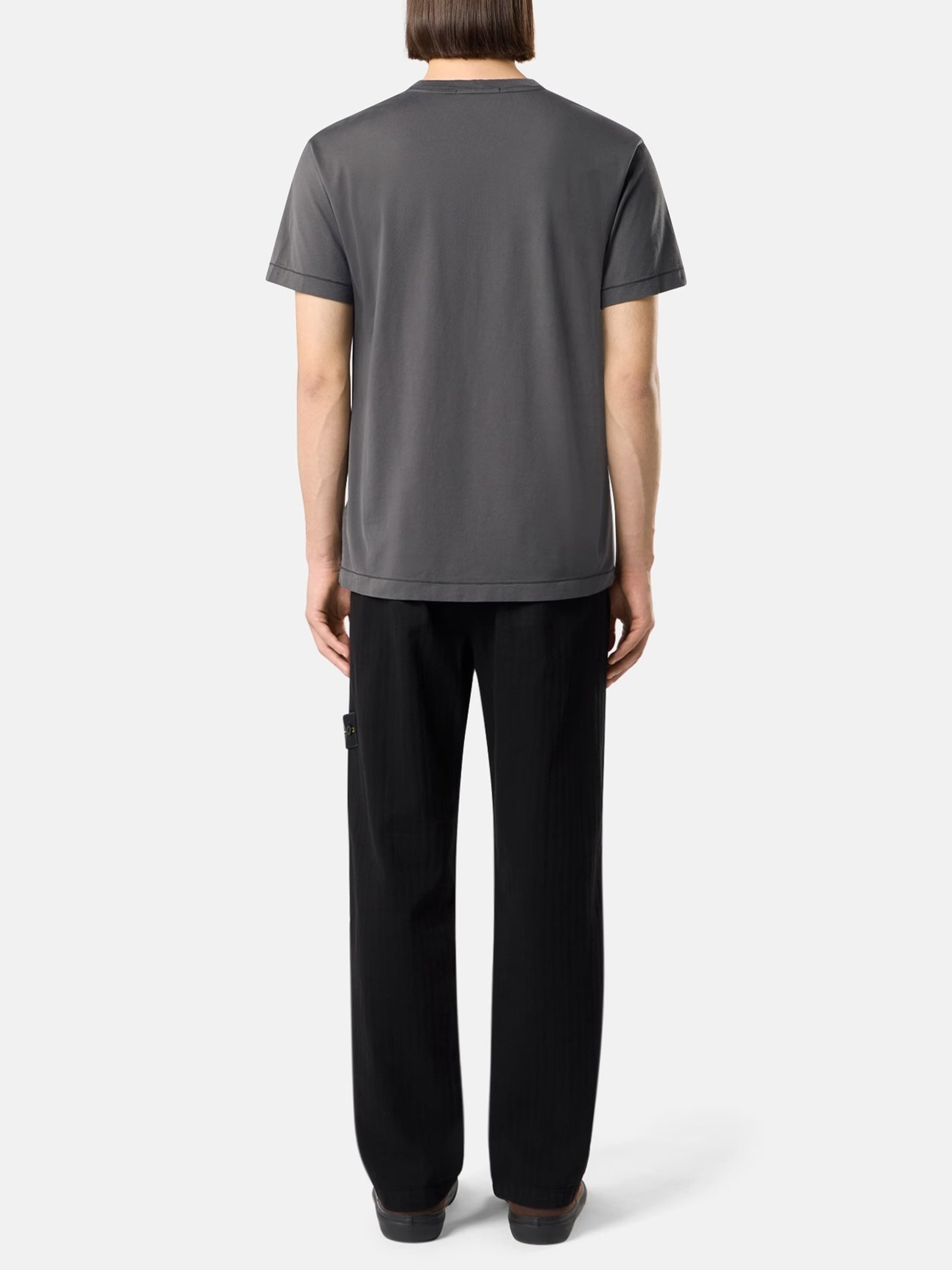 STONE ISLAND - Basic-T-Shirt mit Kompass-Patch für Herren