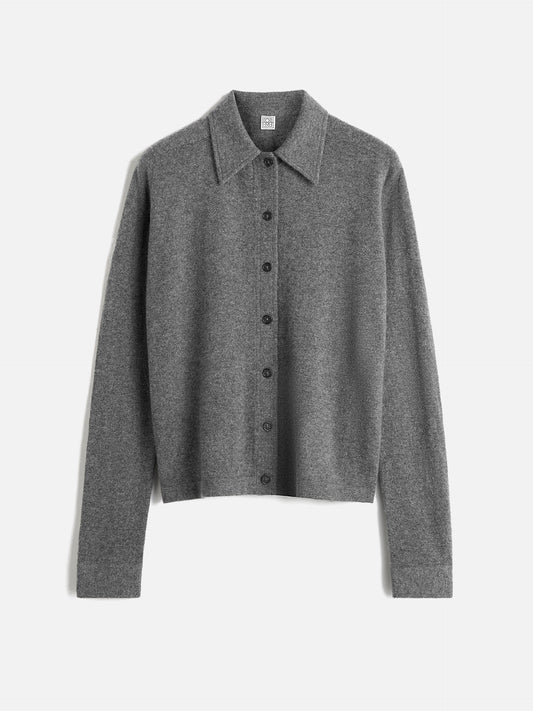 TOTEME - Cardigan aus Kaschmir für Damen Dunkelgrau - Dark Grey