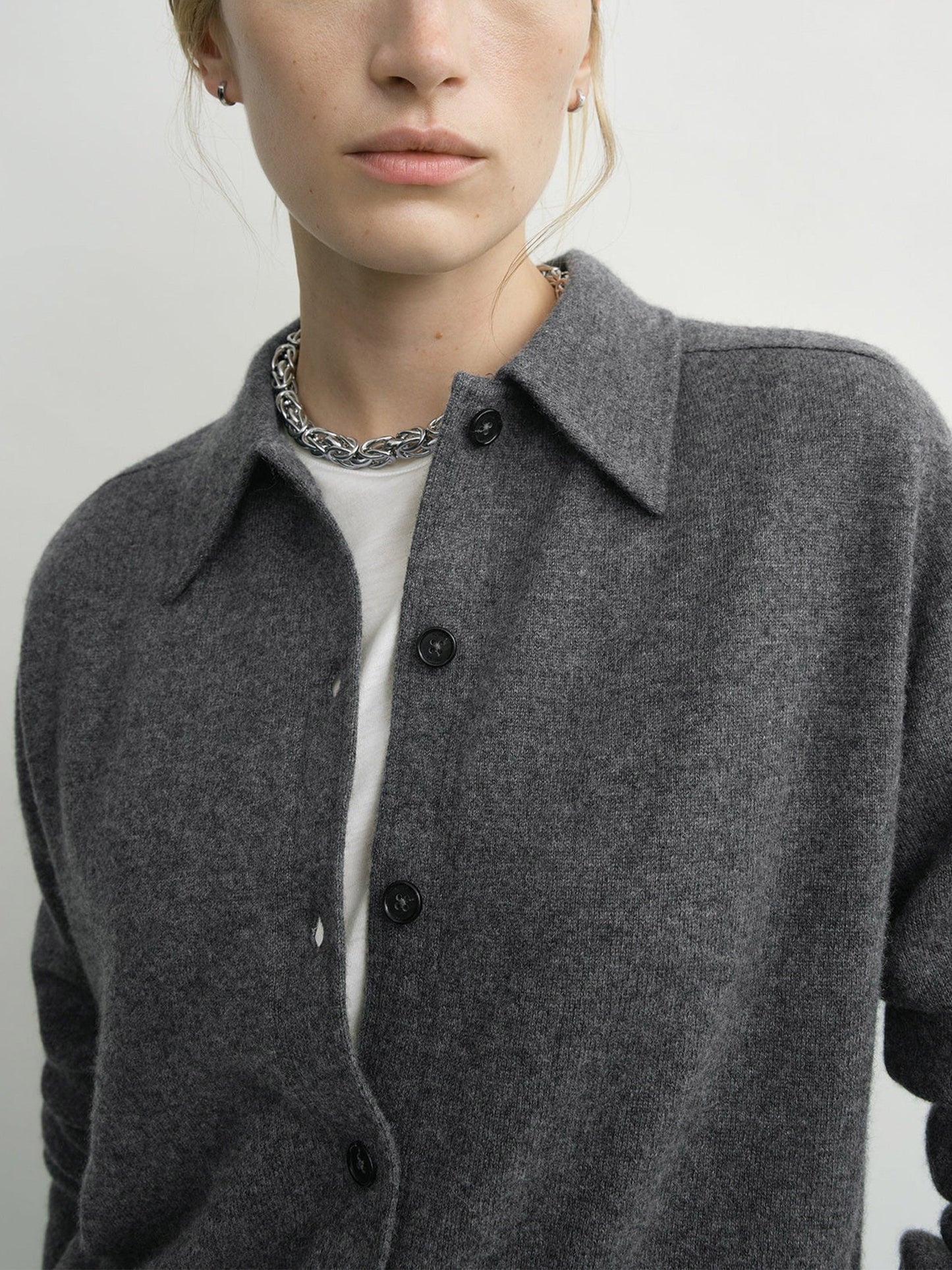 TOTEME - Cardigan aus Kaschmir für Damen Dunkelgrau - Dark Grey