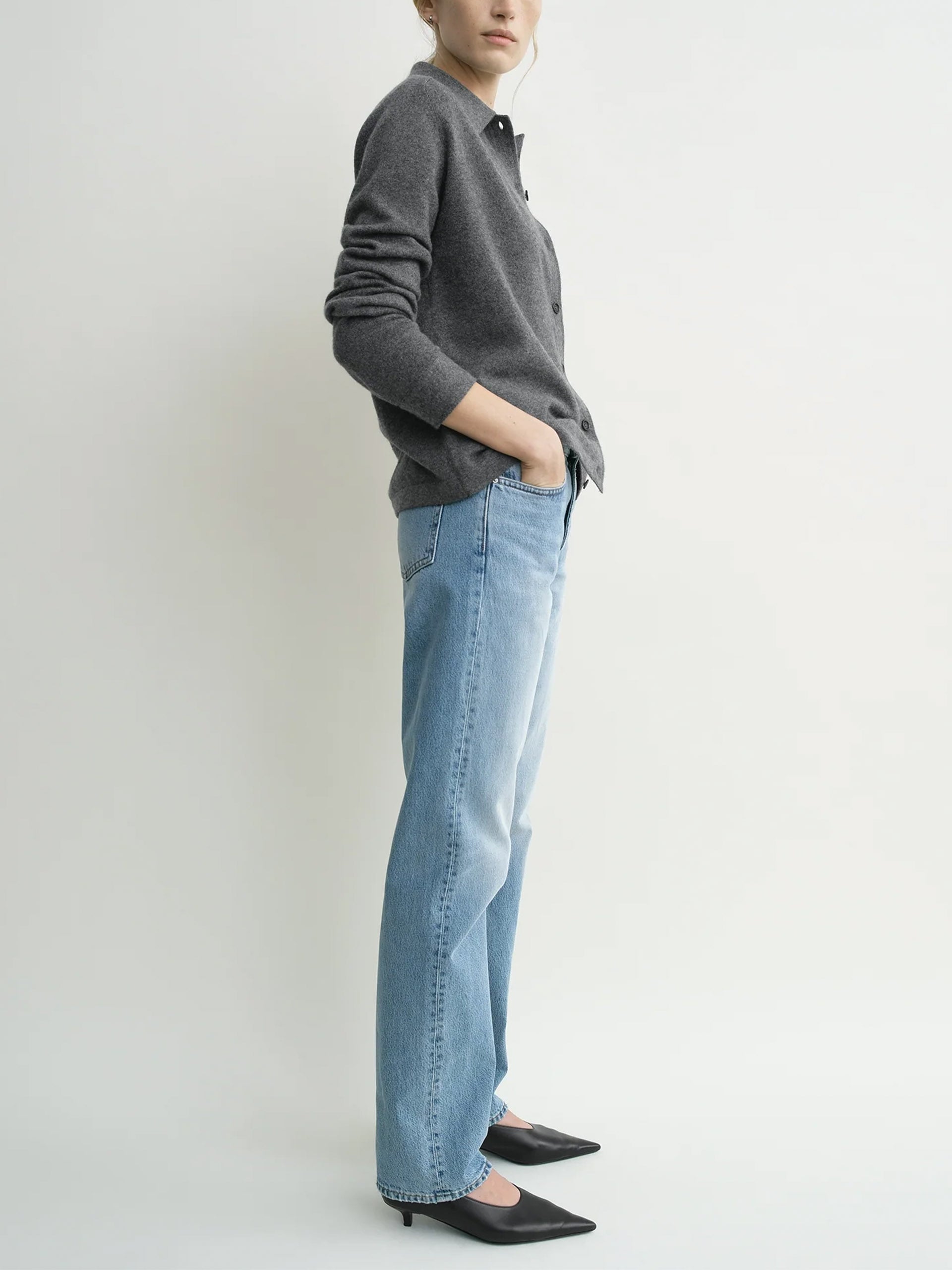 TOTEME - Cardigan aus Kaschmir für Damen Dunkelgrau - Dark Grey