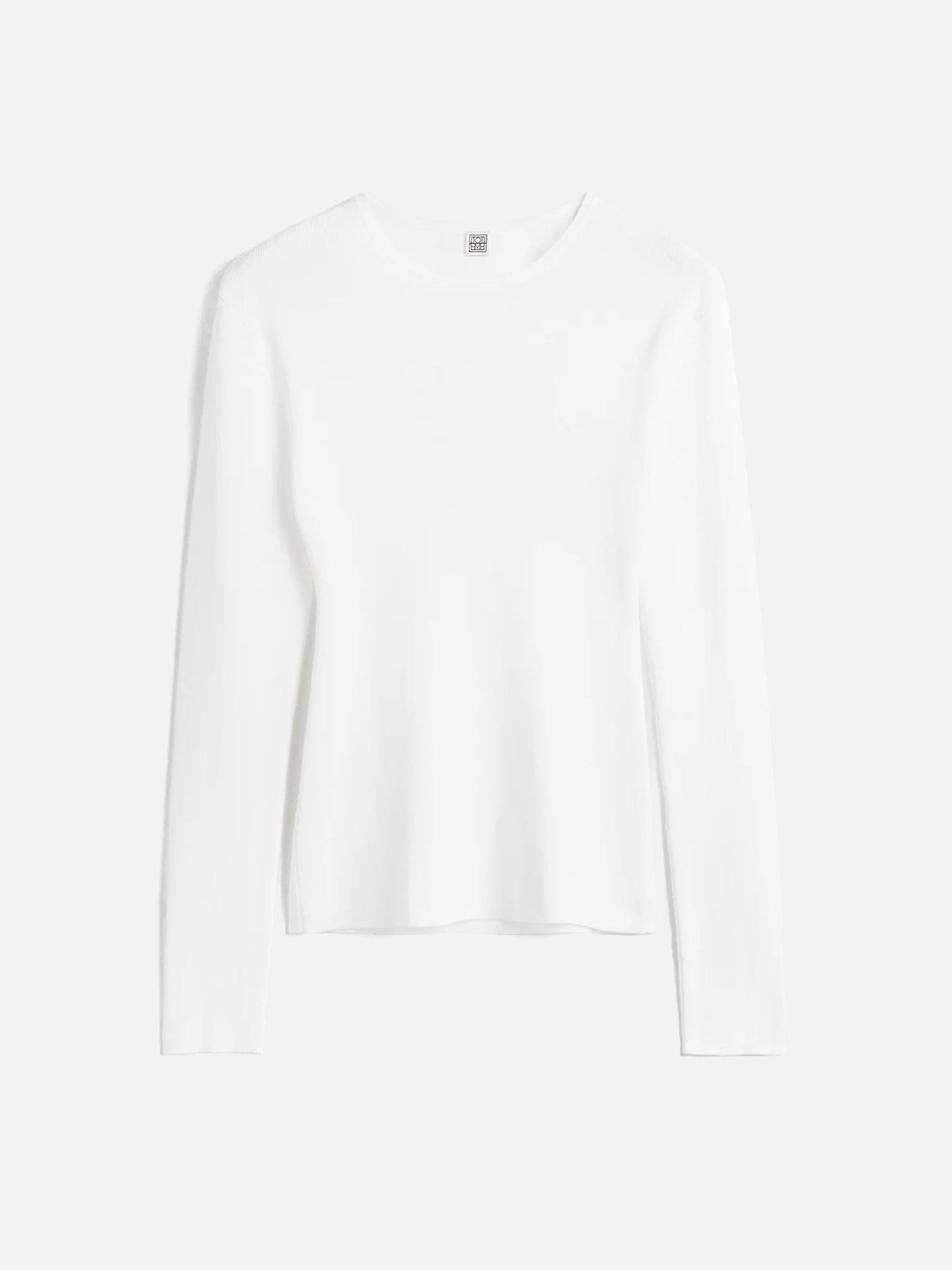 TOTEME - Longsleeve-Top aus Baumwoll-Crêpe für Damen Weiß - White