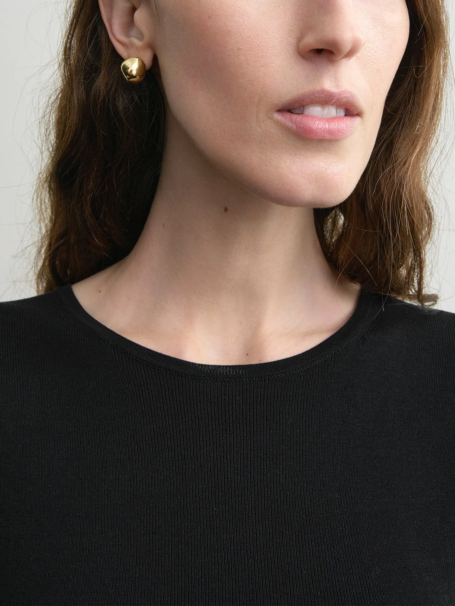 TOTEME - Longsleeve-Top aus Baumwoll-Crêpe für Damen Schwarz - Black