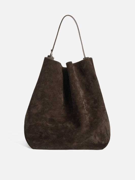 TOTEME - Tote Bag Belted Large aus Veloursleder