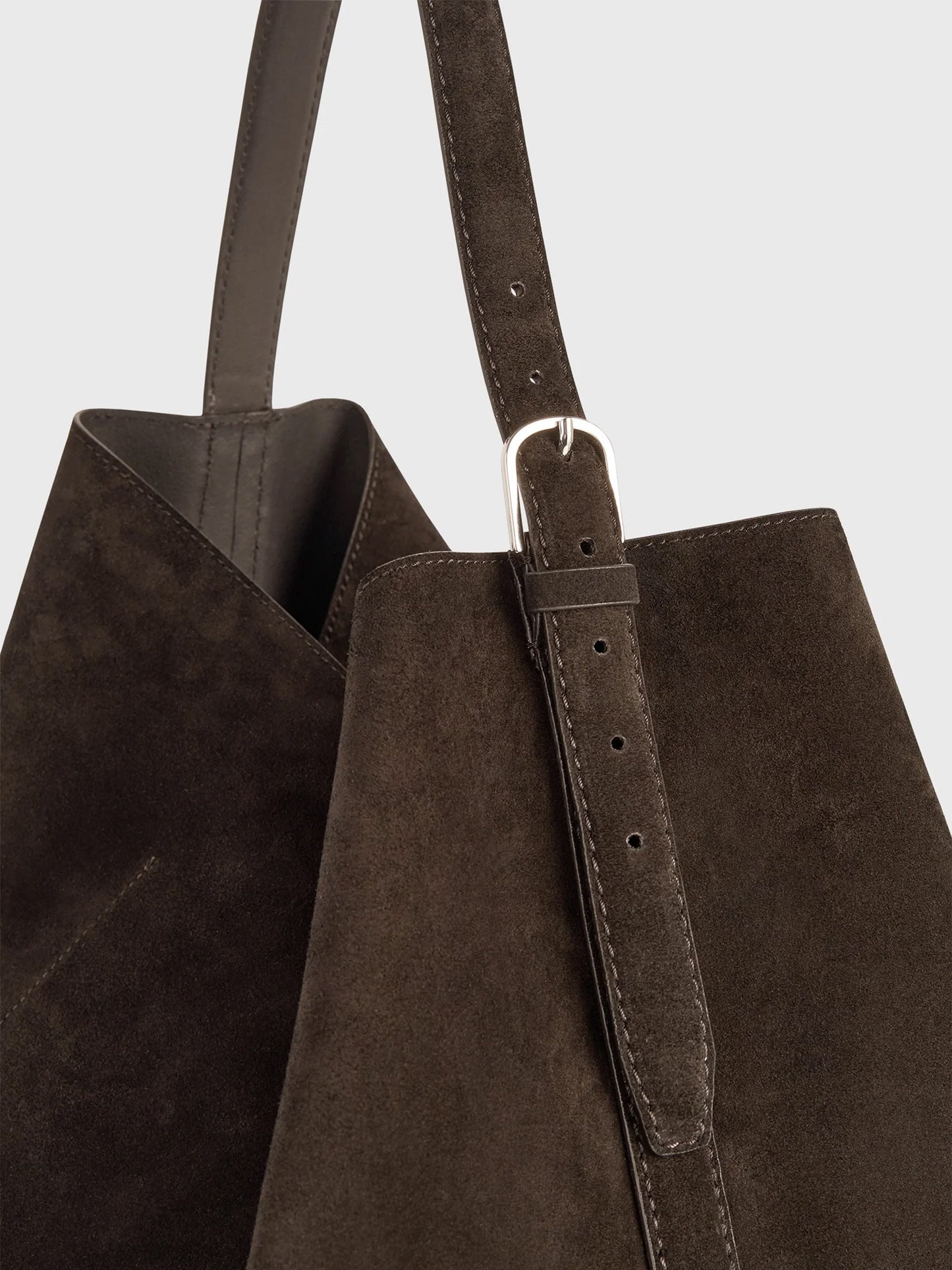 TOTEME - Tote Bag Belted Large aus Veloursleder