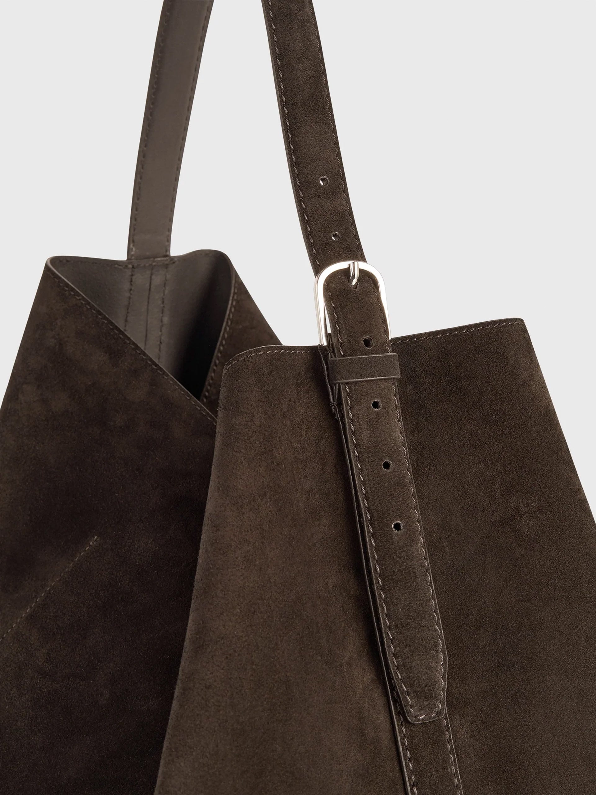 TOTEME - Tote Bag Belted Large aus Veloursleder
