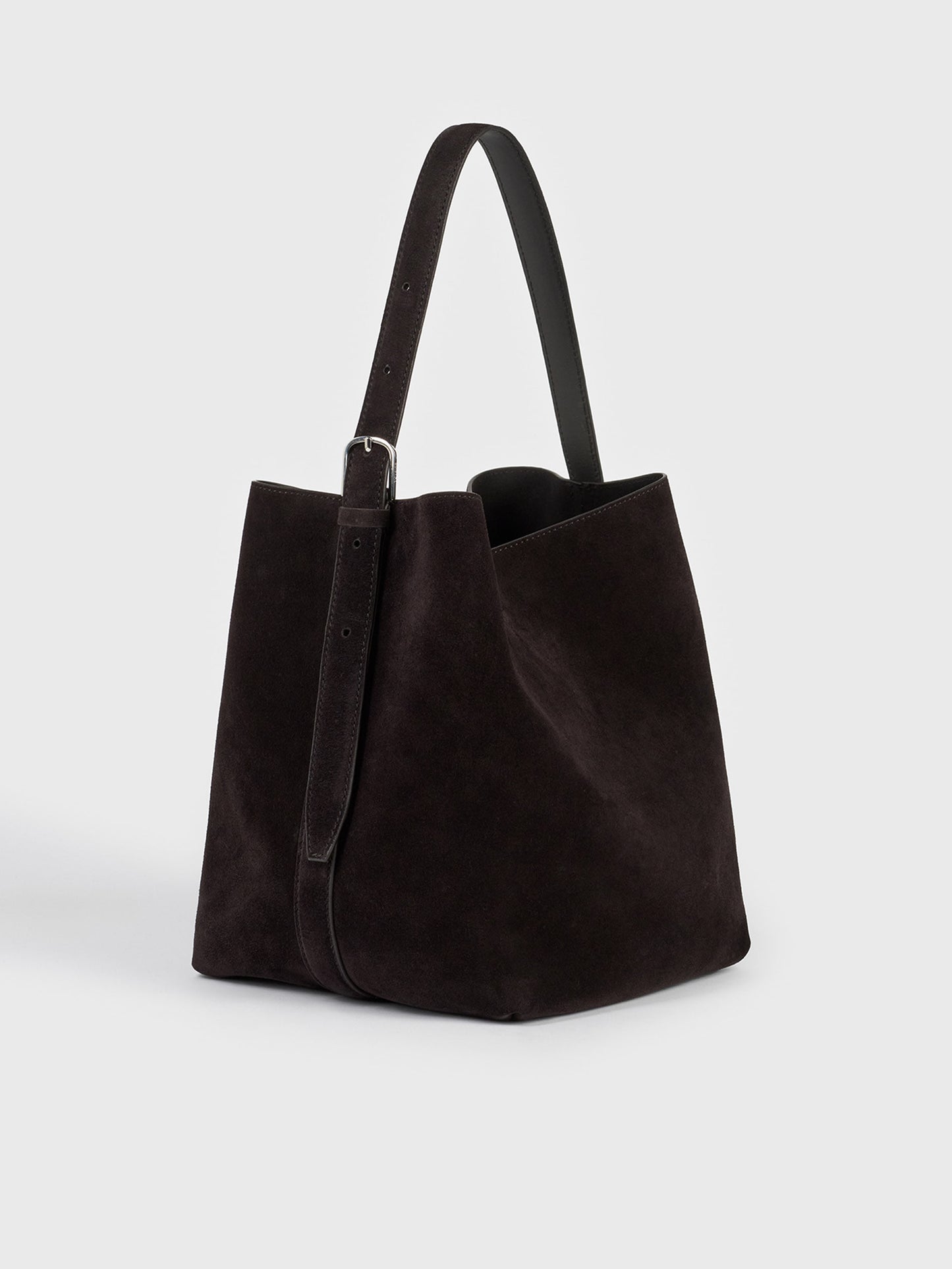 TOTEME - Tote Bag Belted Medium aus Veloursleder