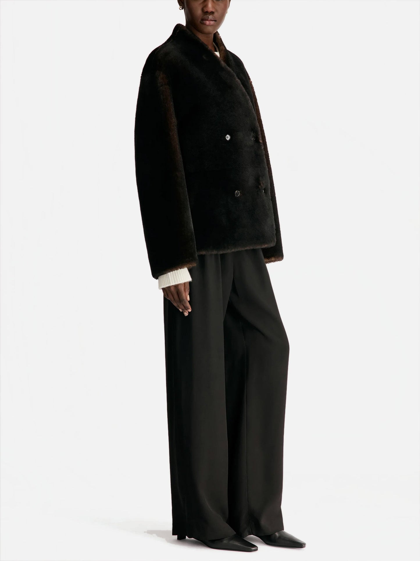 LOULOU DE SAISON - Wendbare Shearling-Jacke Catherine für Damen