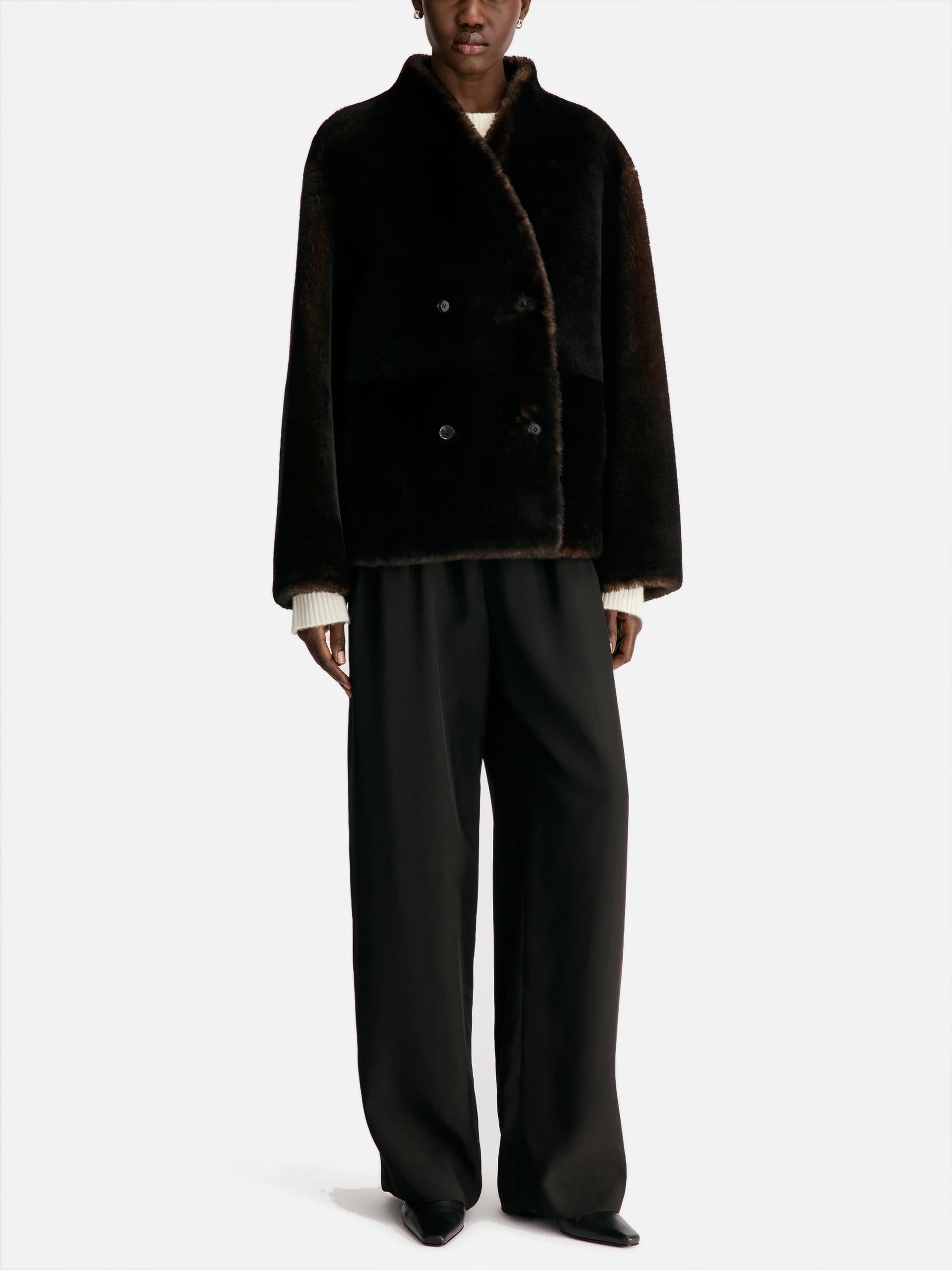 LOULOU DE SAISON - Wendbare Shearling-Jacke Catherine für Damen