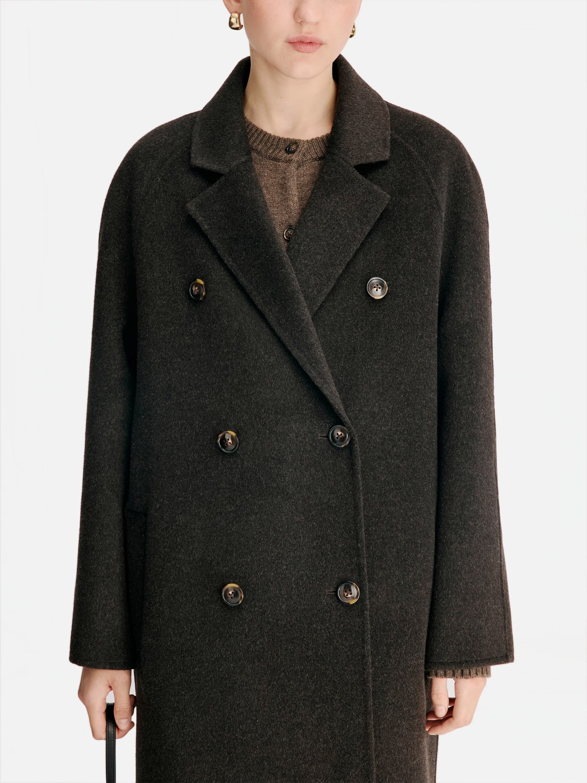 LOULOU DE SAISON - Mantel Irvin aus Woll-Kaschmir-Mix für Damen