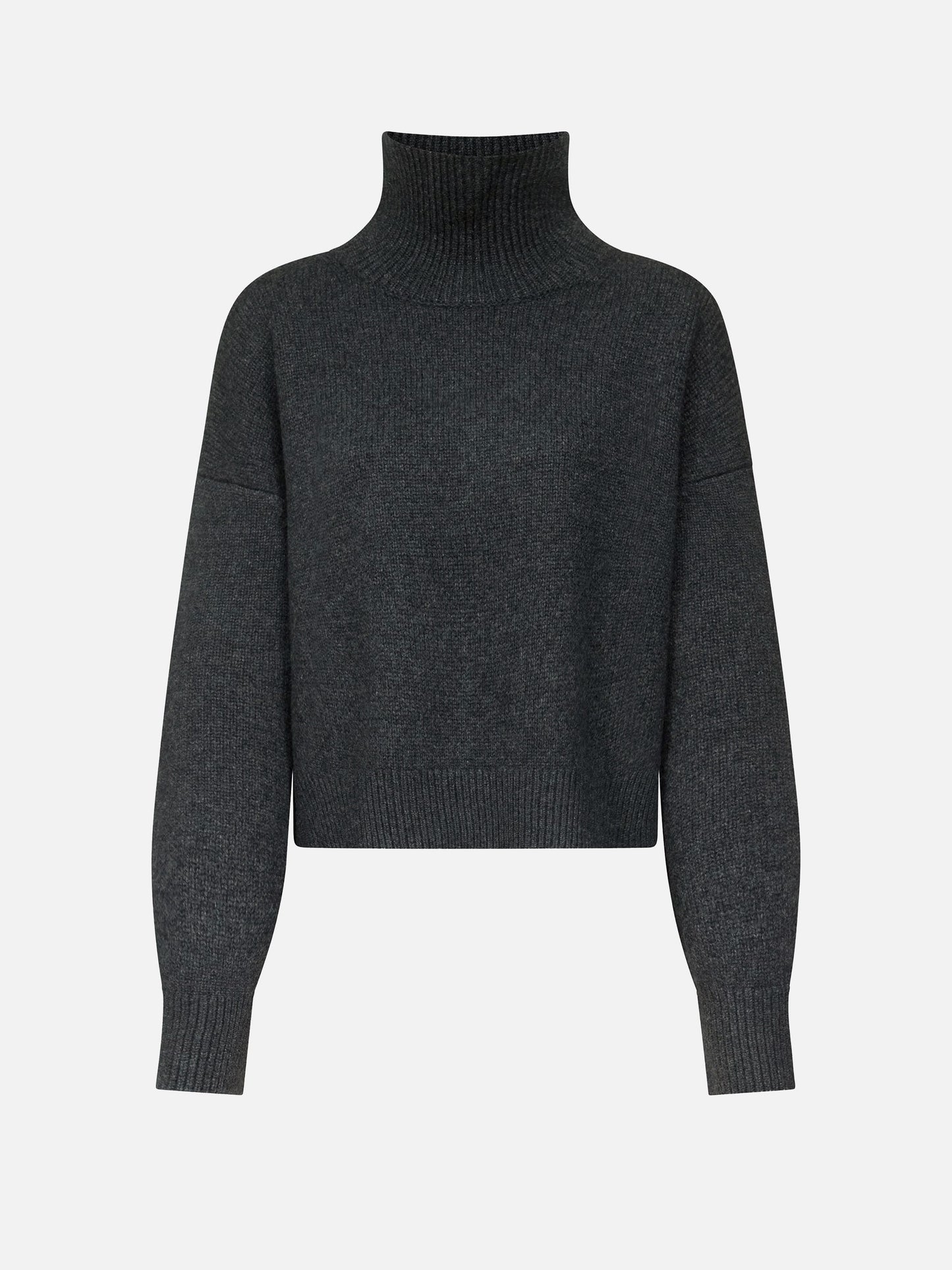 Loulou De Saison – Rollkragenpullover Jonah aus Kaschmir für Damen Dunkelgrau - Dark Grey