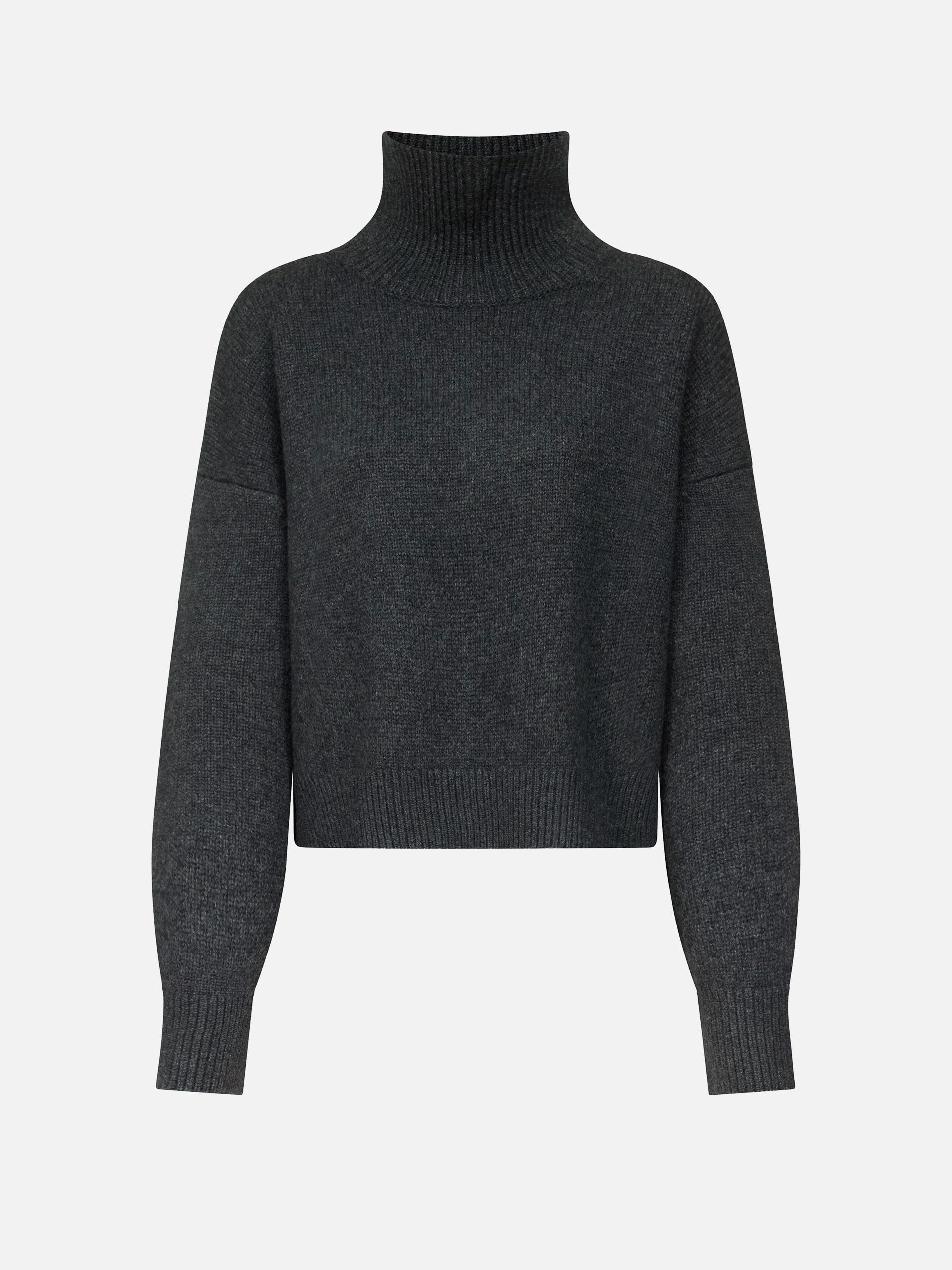 Loulou De Saison – Rollkragenpullover Jonah aus Kaschmir für Damen Dunkelgrau - Dark Grey