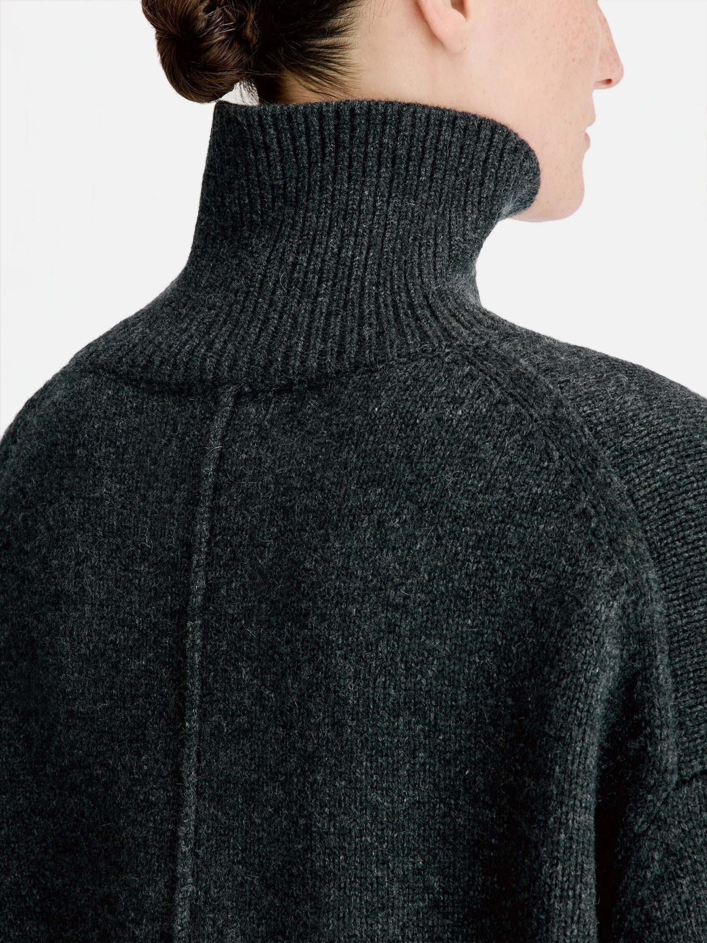 Loulou De Saison – Rollkragenpullover Jonah aus Kaschmir für Damen Dunkelgrau - Dark Grey