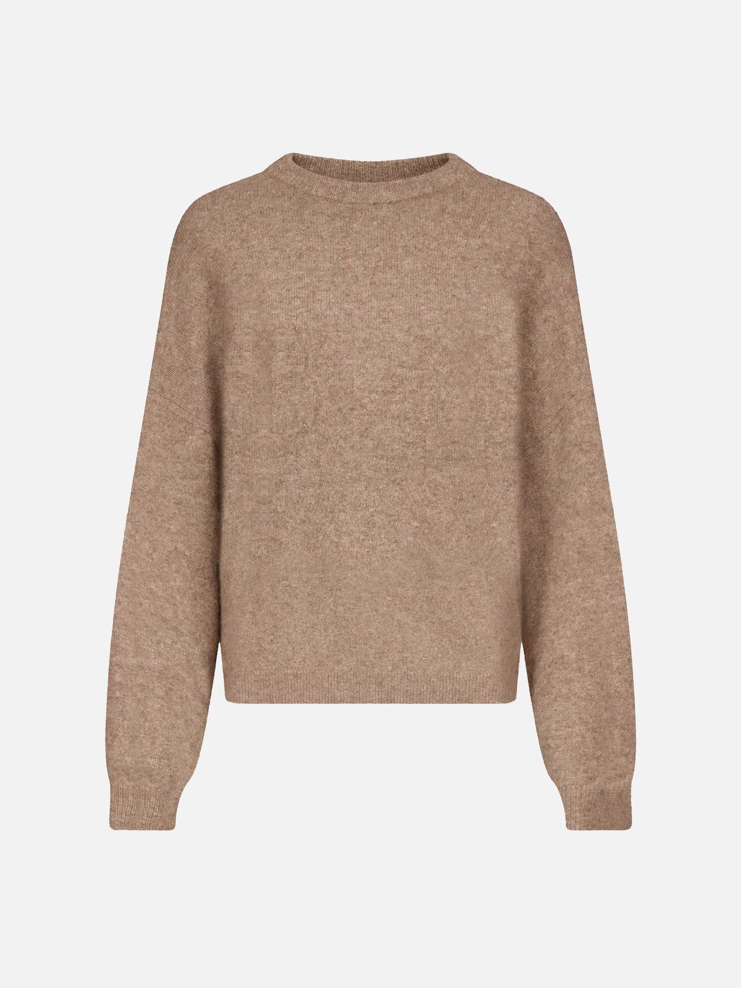 Loulou De Saison – Pullover Tristan aus Yak-Wollmix für Damen Beige Melange