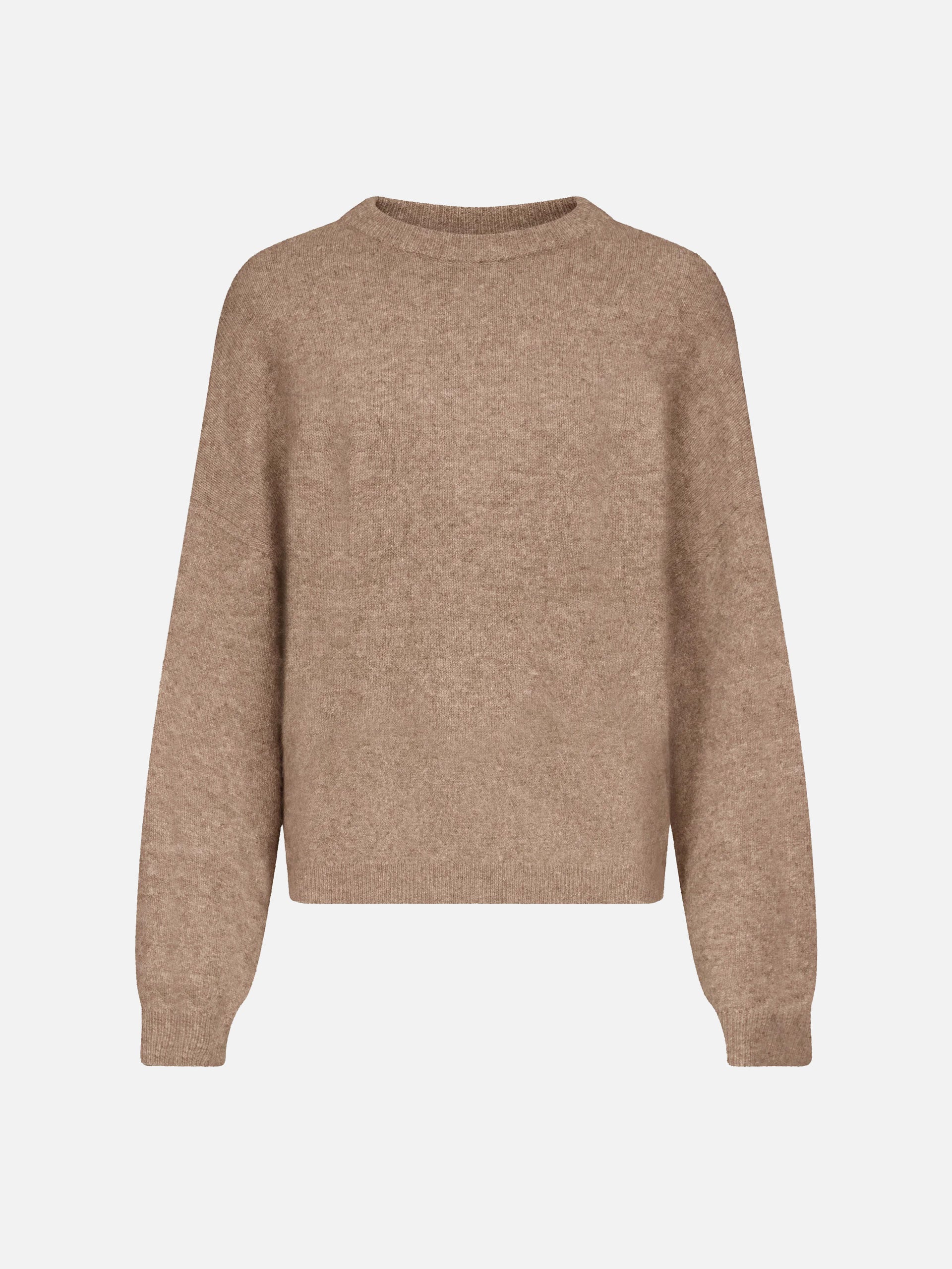 Loulou De Saison – Pullover Tristan aus Yak-Wollmix für Damen Beige Melange