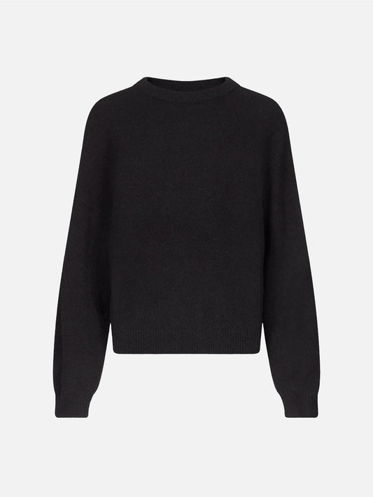Loulou De Saison – Pullover Tristan aus Yak-Wollmix für Damen Schwarz - Black