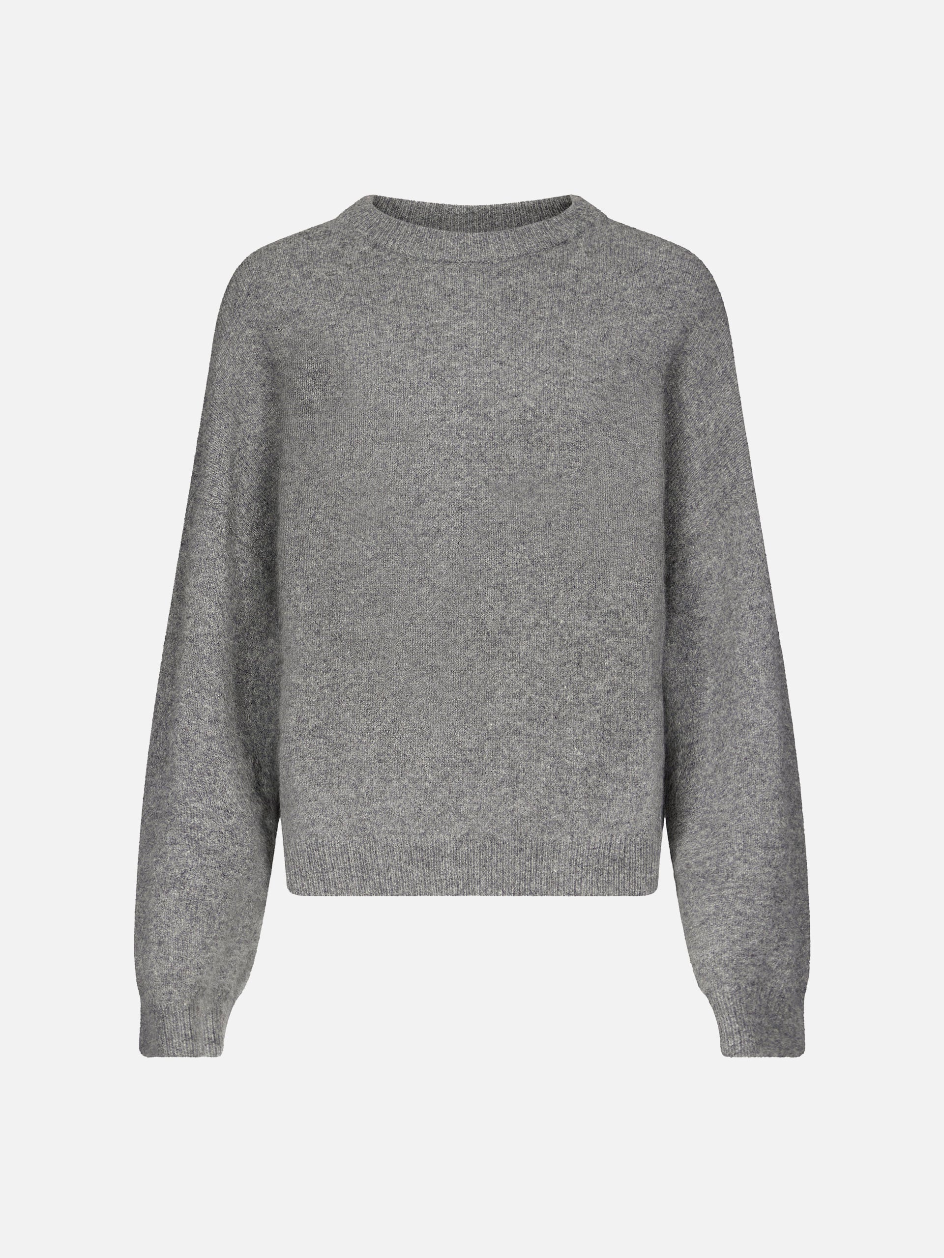 Loulou De Saison – Pullover Tristan aus Yak-Wollmix für Damen Grau Melange - Grey Melange
