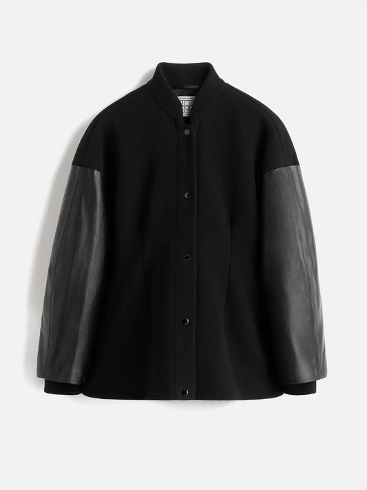TOTEME - Varsity-Jacke aus Wolle und Leder für Damen