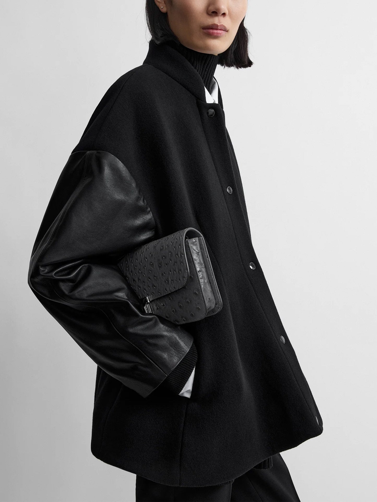 TOTEME - Varsity-Jacke aus Wolle und Leder für Damen