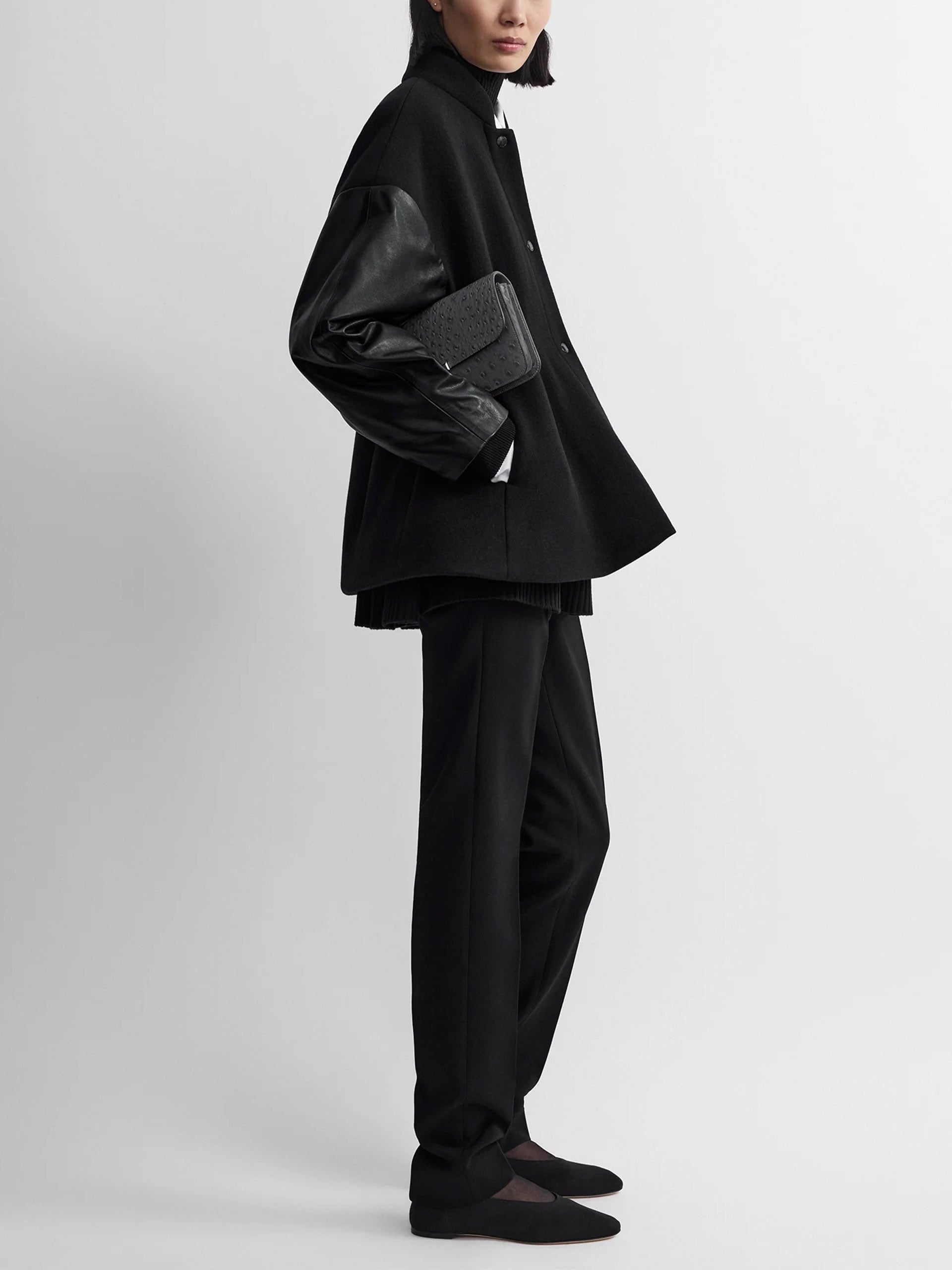 TOTEME - Varsity-Jacke aus Wolle und Leder für Damen
