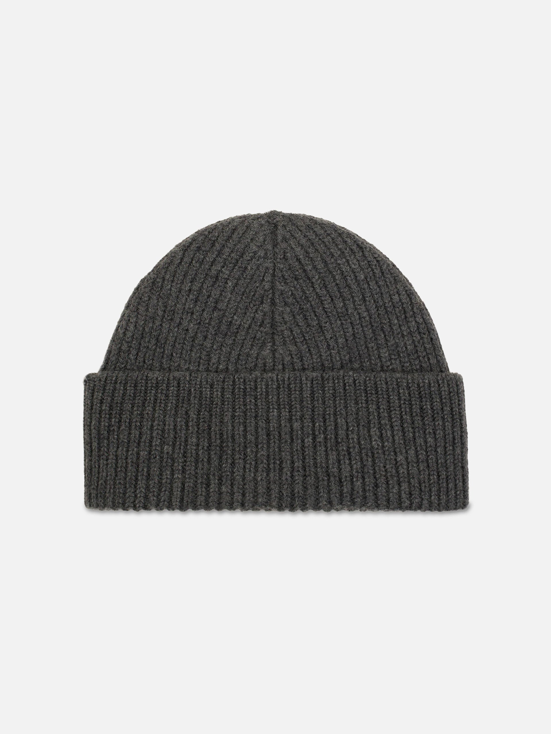 AMI PARIS - Beanie mit rotem Ami De Coeur Logo aus Merinowolle