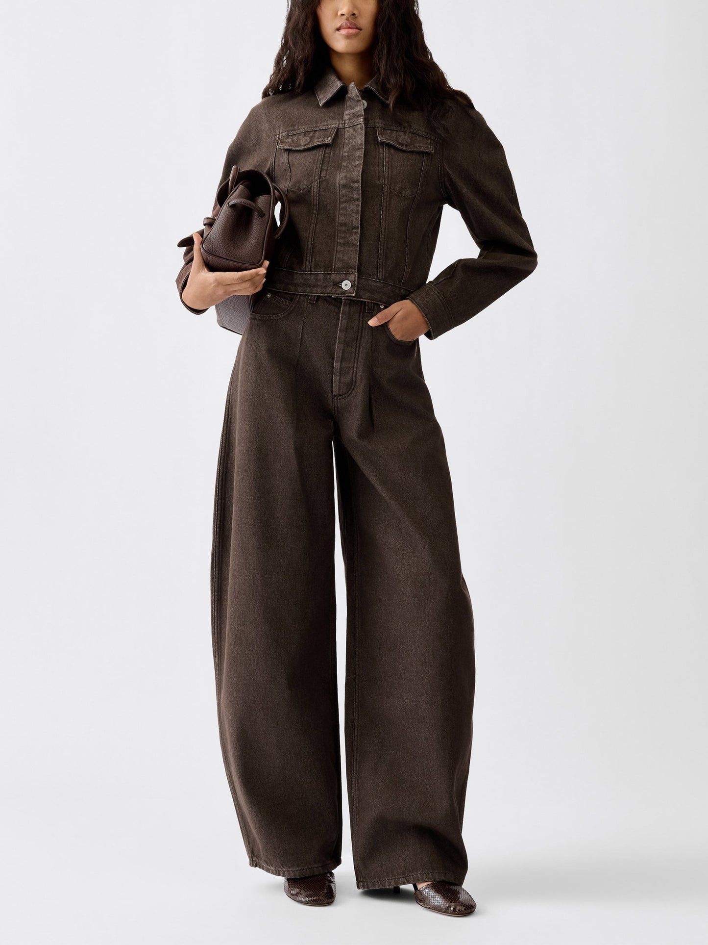 JACQUEMUS - High-Rise Barrel-Leg Jeans Ovalo für Damen