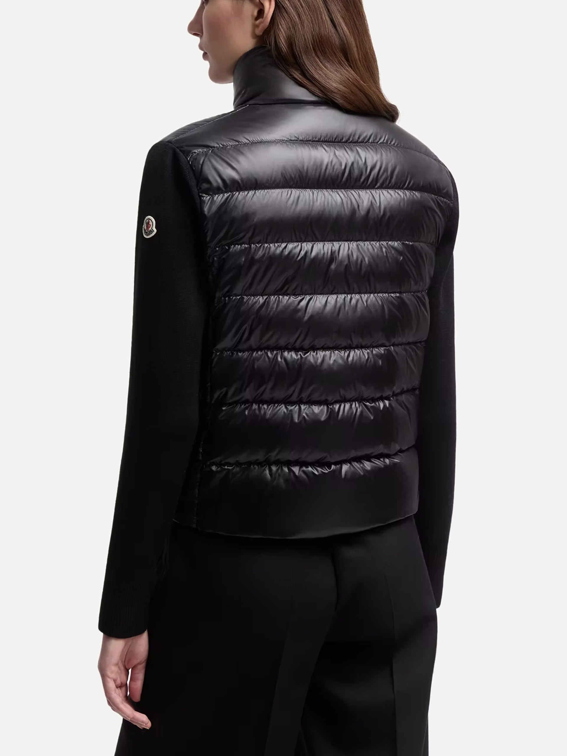 MONCLER - Daunen-Strickjacke aus Wolle für Damen
