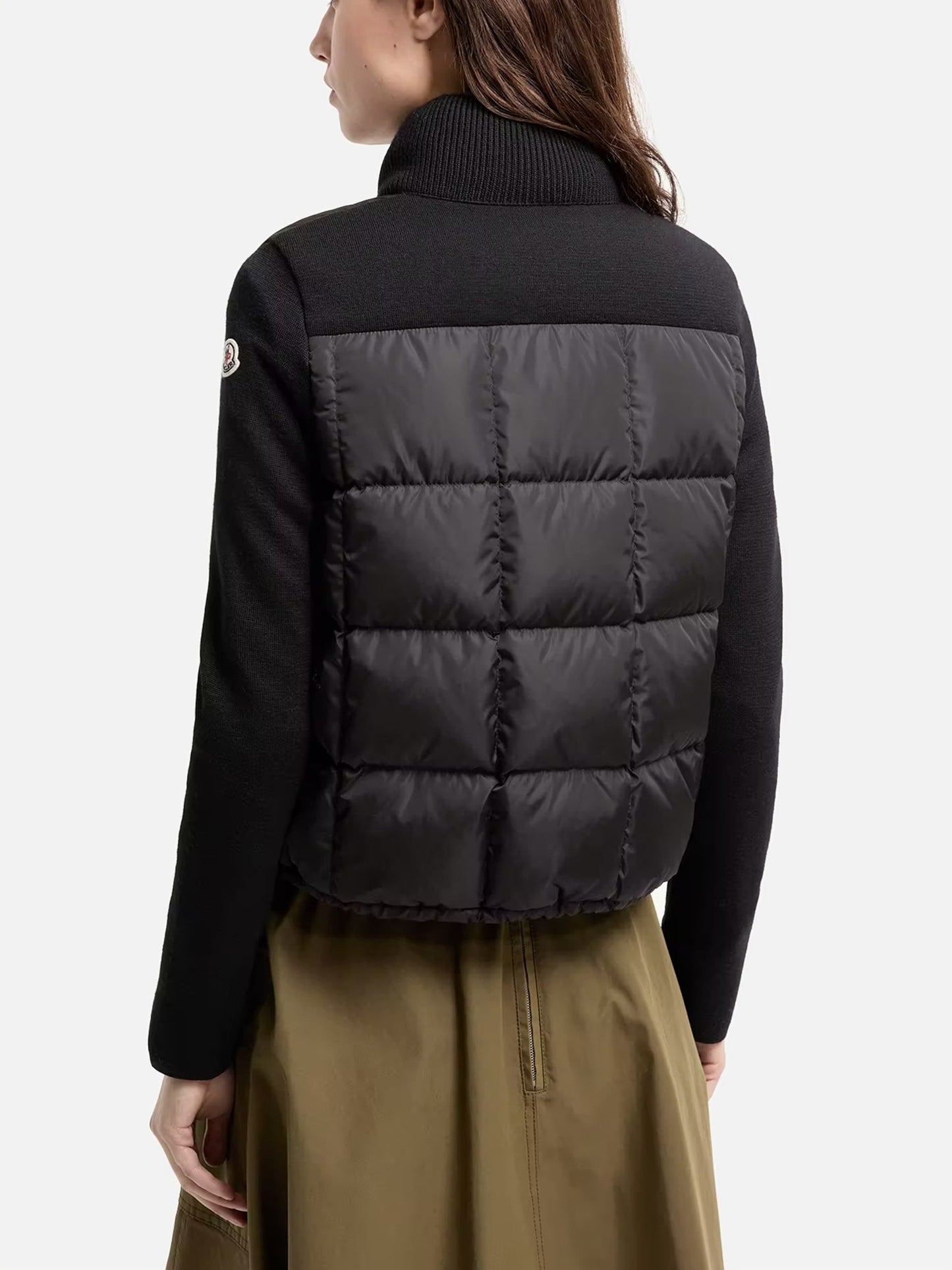 MONCLER - Wattierte Woll-Strickjacke für Damen