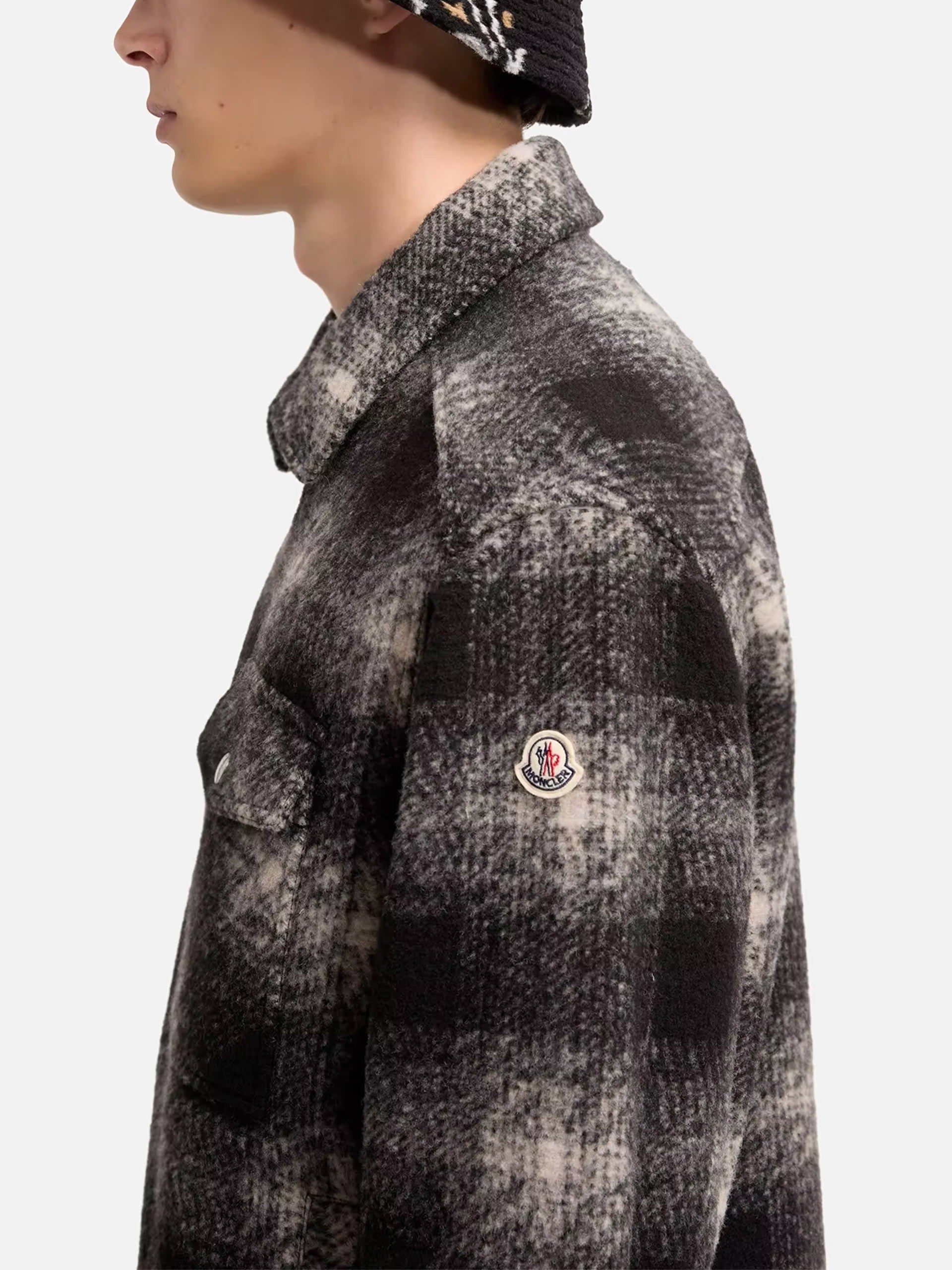 MONCLER - Kariertes Jersey-Overshirt für Herren
