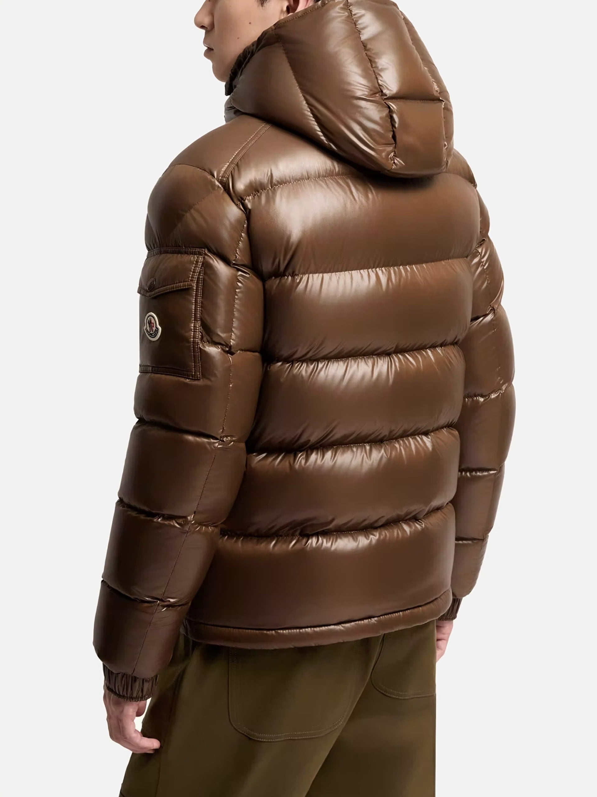 Moncler – Daunenjacke Maya mit Kapuze für Herren Braun - Brown