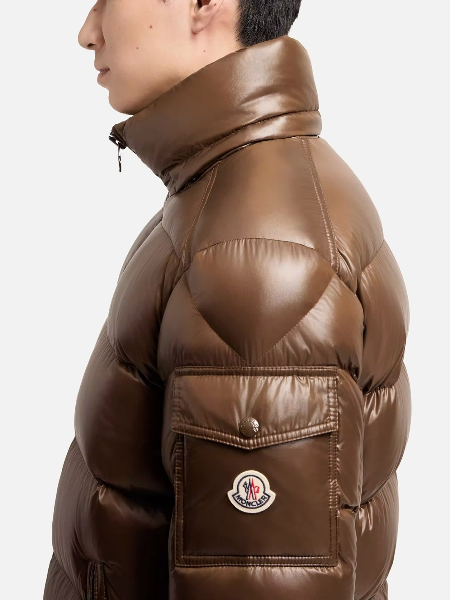 Moncler – Daunenjacke Maya mit Kapuze für Herren Braun - Brown