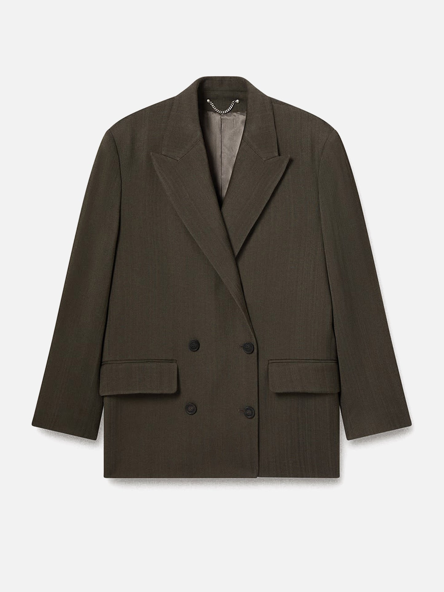 Zweireihiger Blazer aus Viskose-Mix für Damen