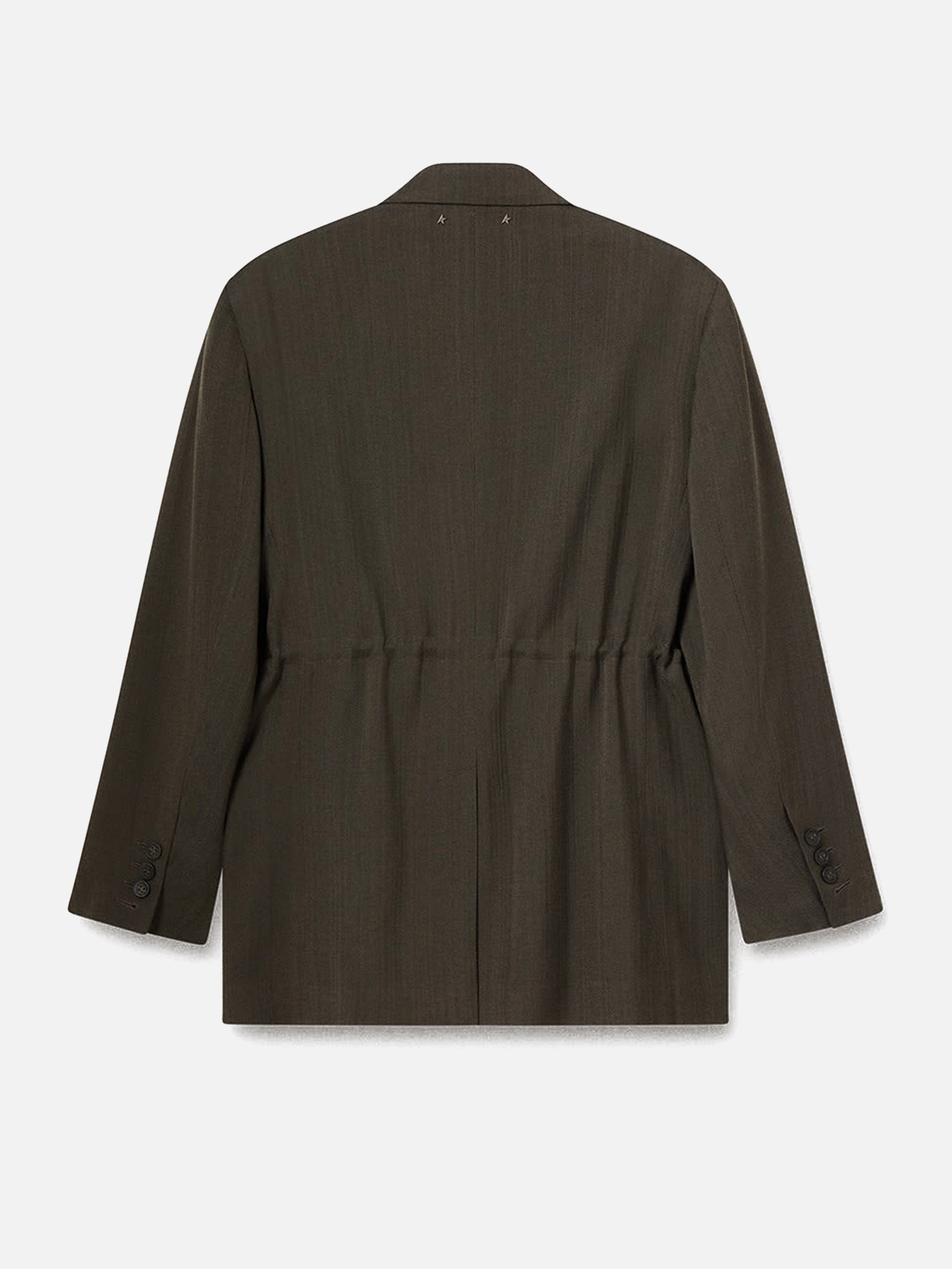 Zweireihiger Blazer aus Viskose-Mix für Damen