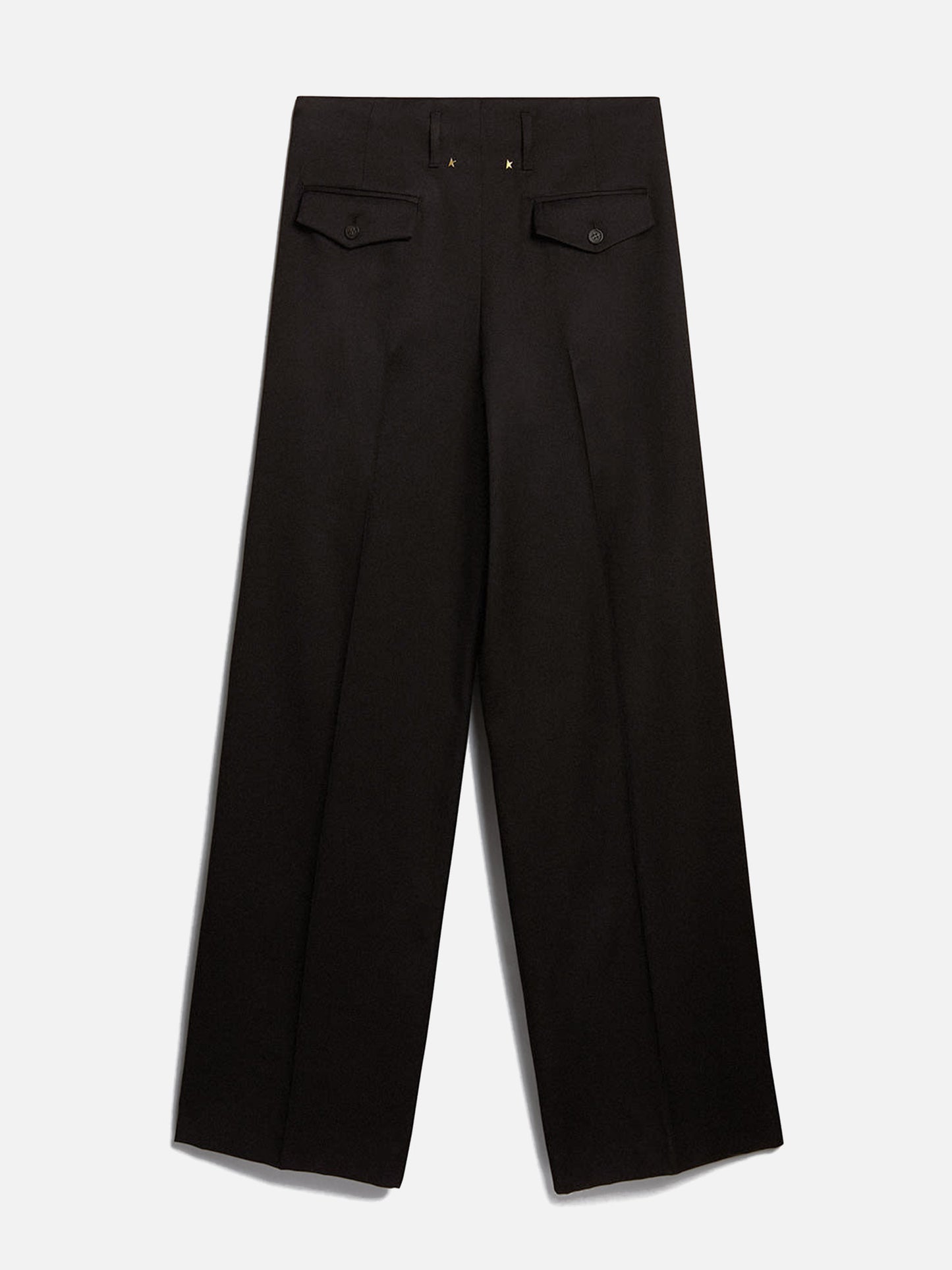 Wide-Leg Hose aus Wollgabardine für Damen