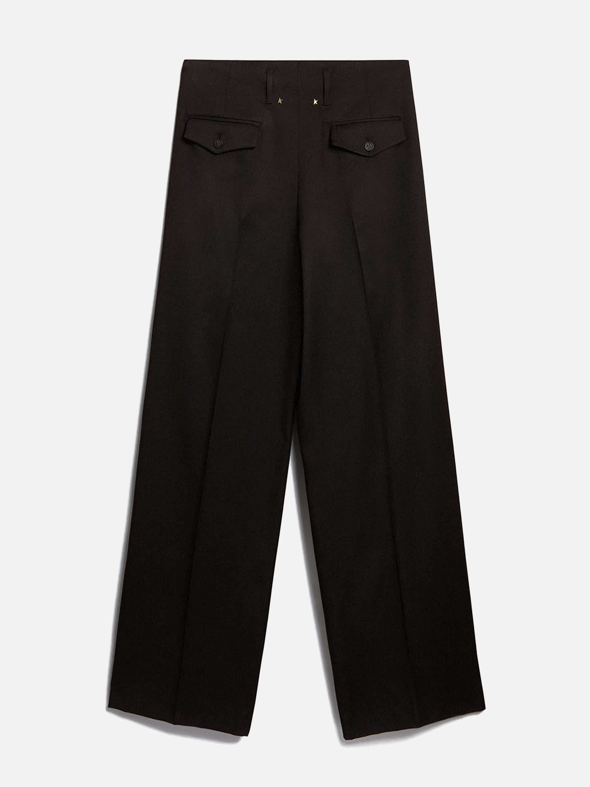 Wide-Leg Hose aus Wollgabardine für Damen