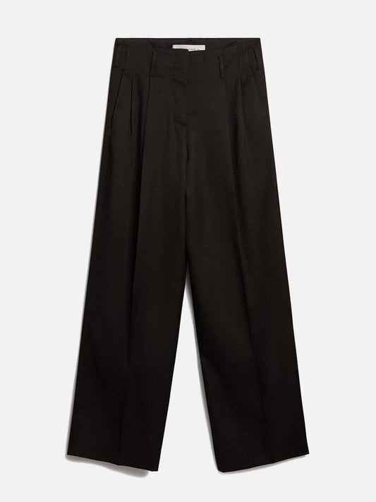 Wide-Leg Hose aus Wollgabardine für Damen