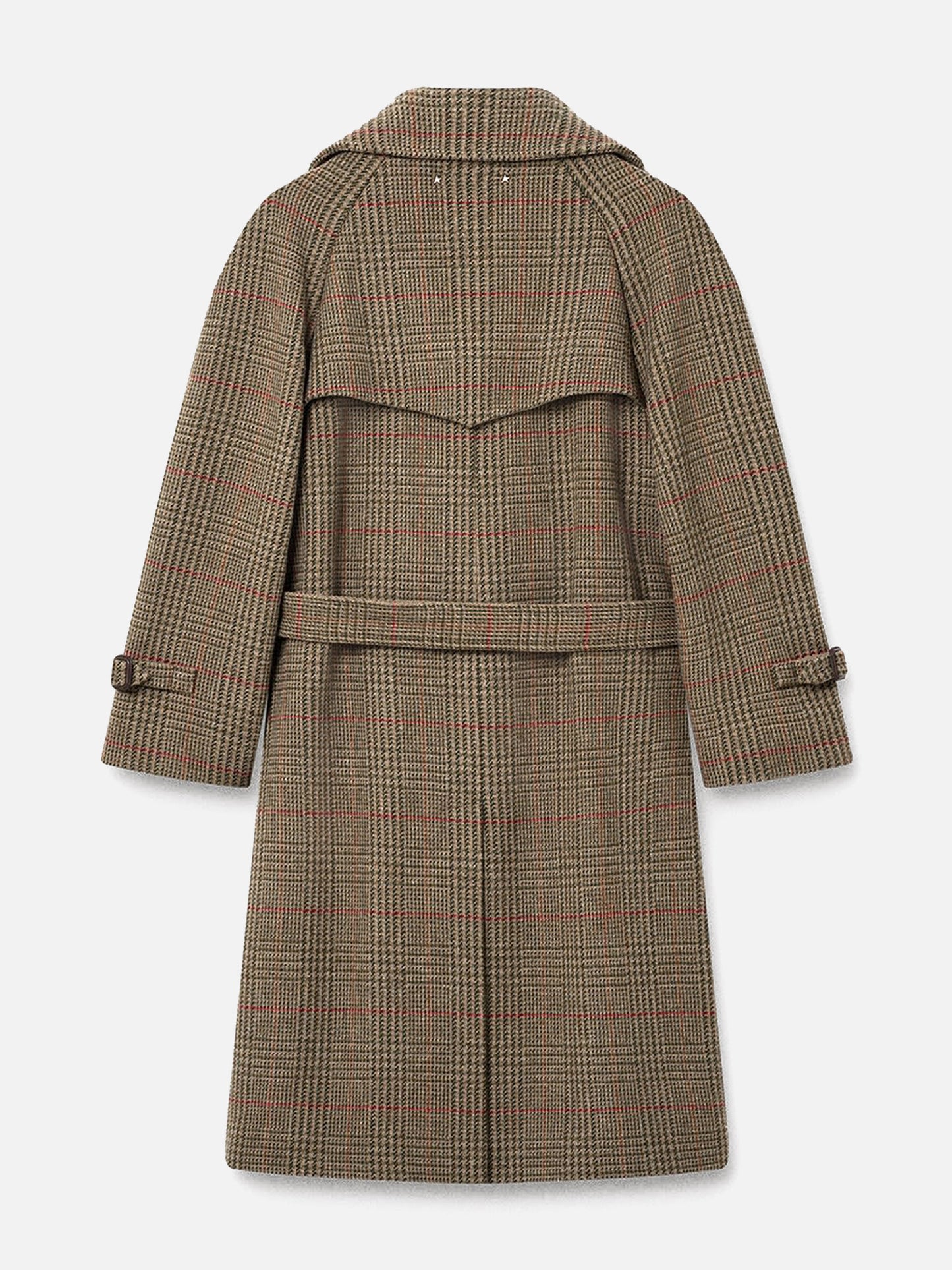 Karierter Mantel Roxanne mit Gürtel für Damen