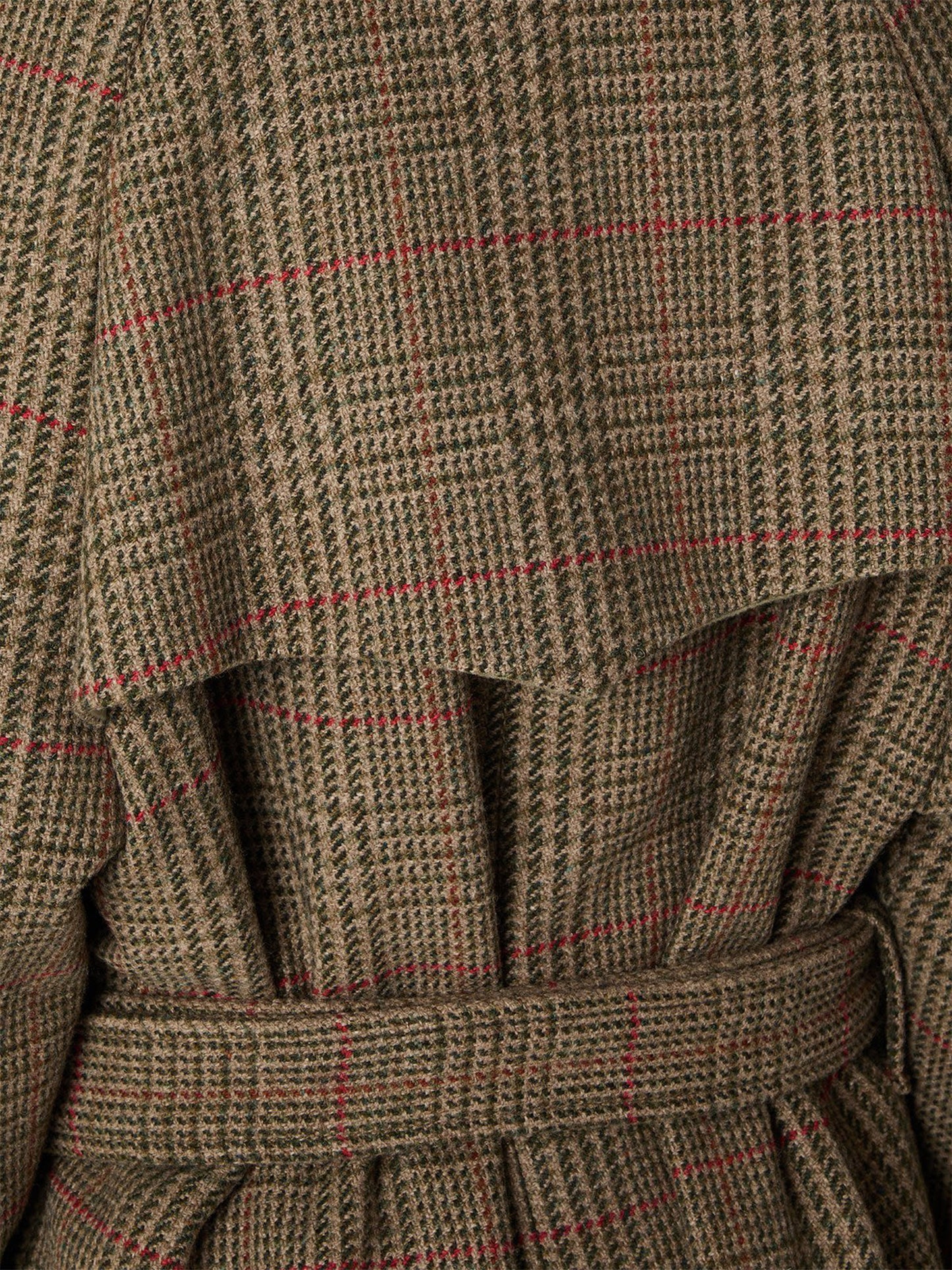 Karierter Mantel Roxanne mit Gürtel für Damen