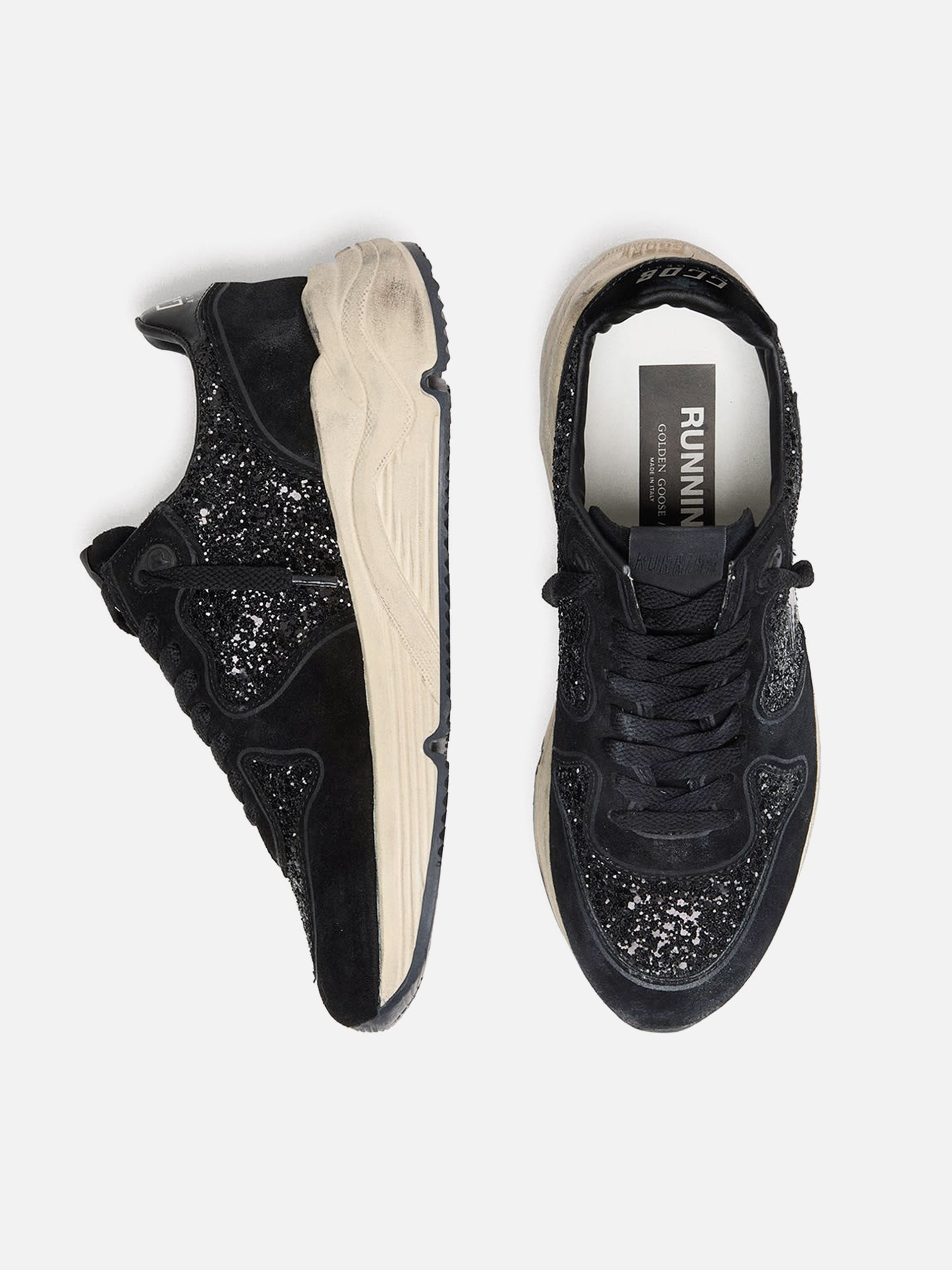 Sneakers Running Sole mit Glitter für Damen