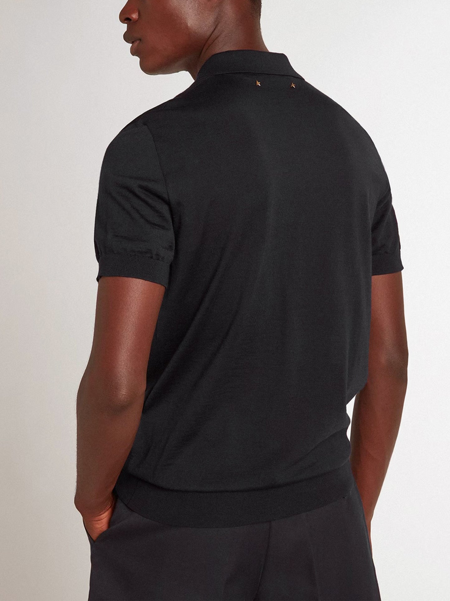 GOLDEN GOOSE - Strickpolo aus Merinowolle für Herren