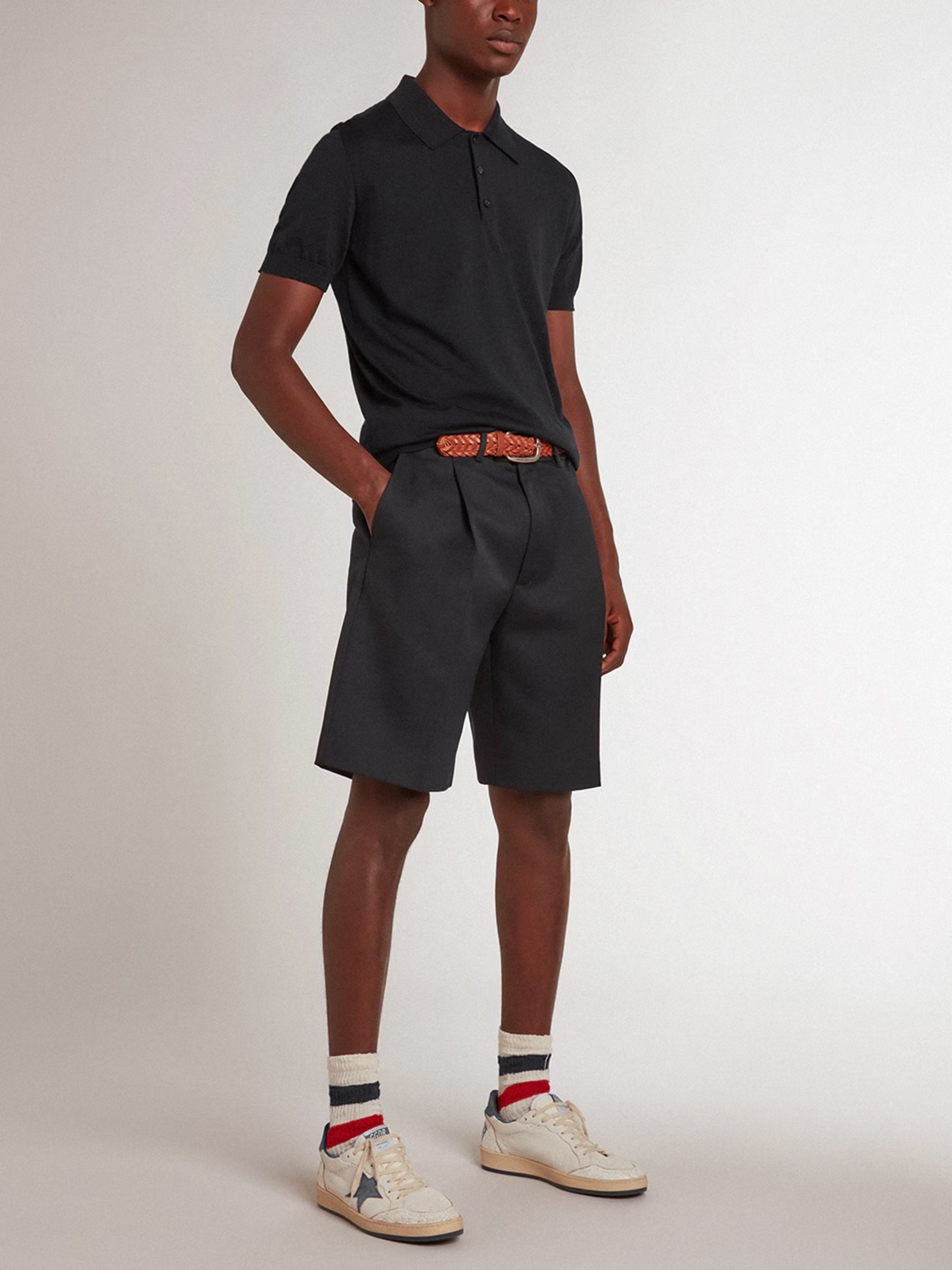 GOLDEN GOOSE - Strickpolo aus Merinowolle für Herren