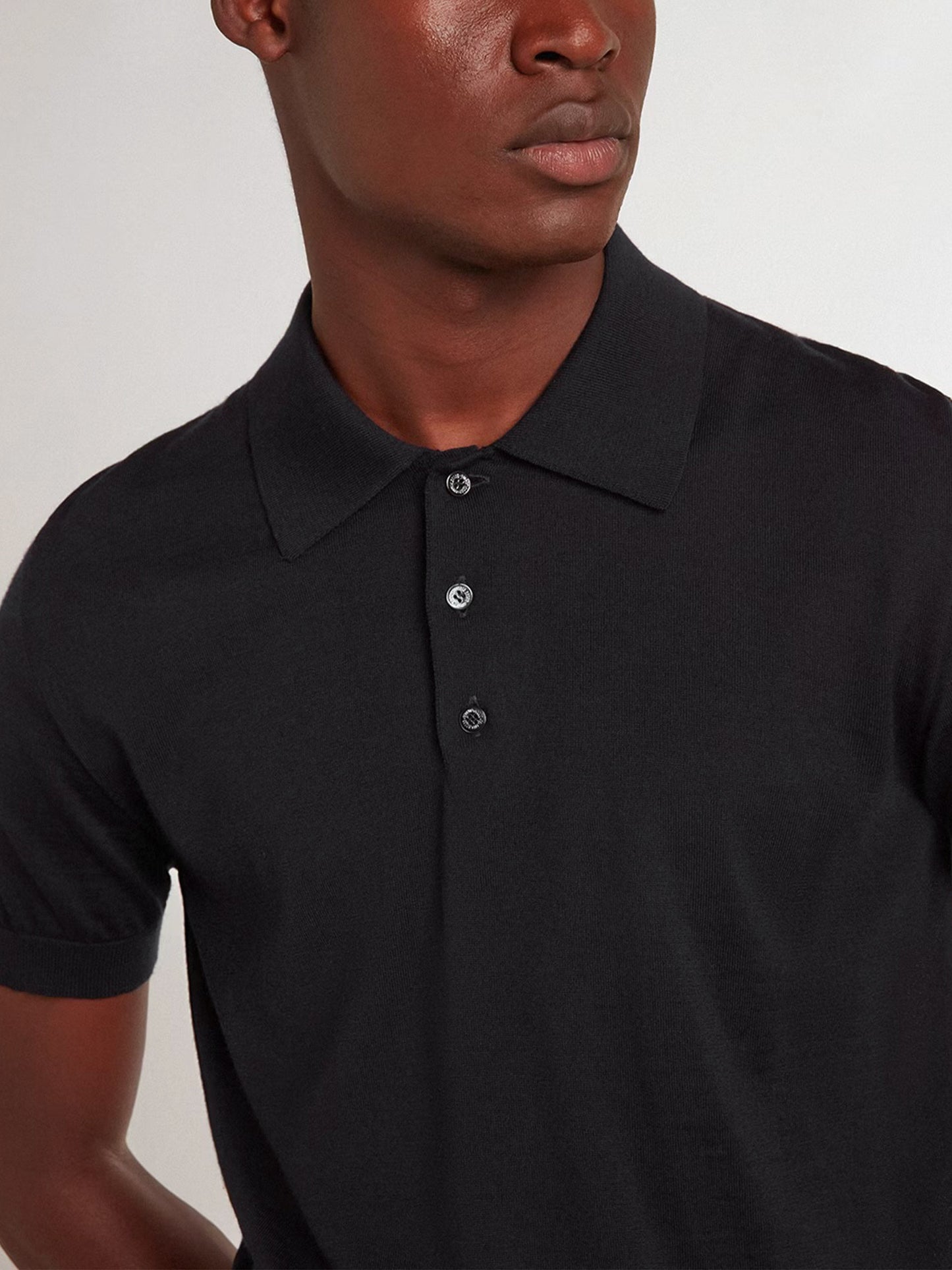 GOLDEN GOOSE - Strickpolo aus Merinowolle für Herren