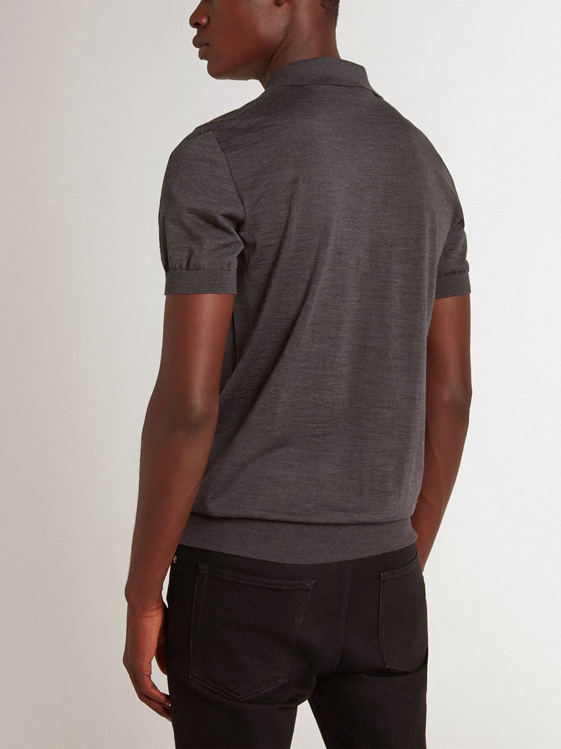 GOLDEN GOOSE - Strickpolo aus Merinowolle für Herren