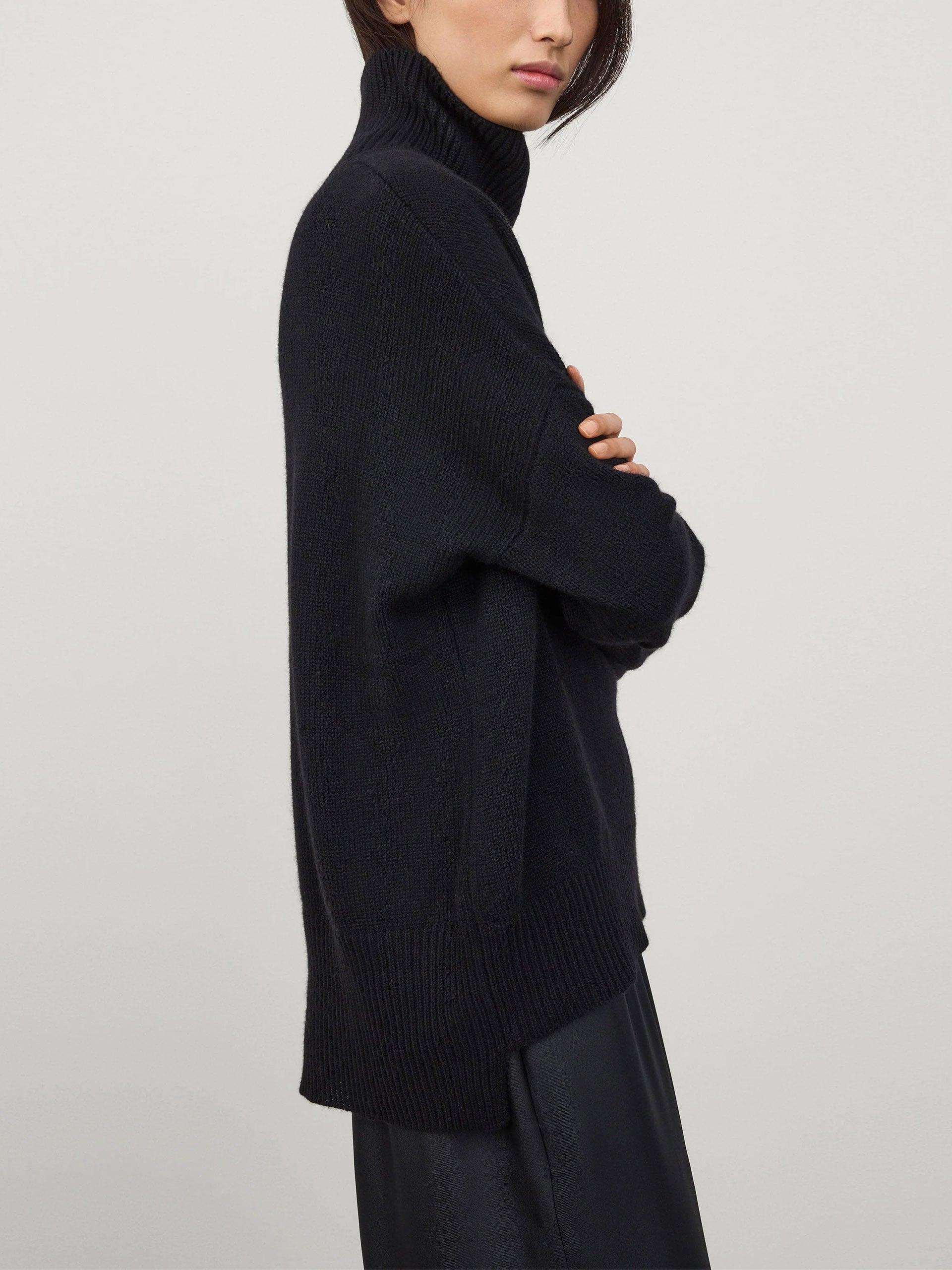 LISA YANG - Kaschmir-Pullover Heidi mit Stehkragen für Damen