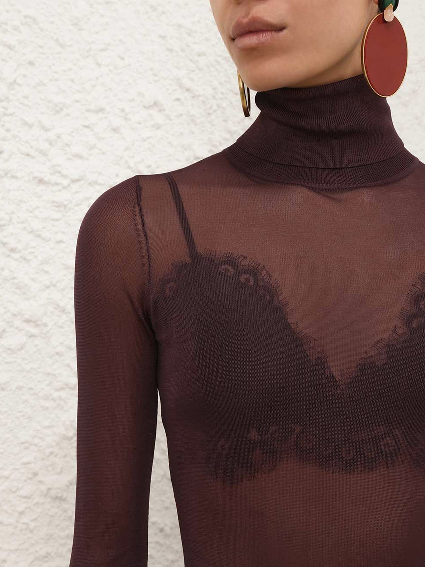 ZIMMERMANN - Feinstrick-Top mit Rollkragen für Damen