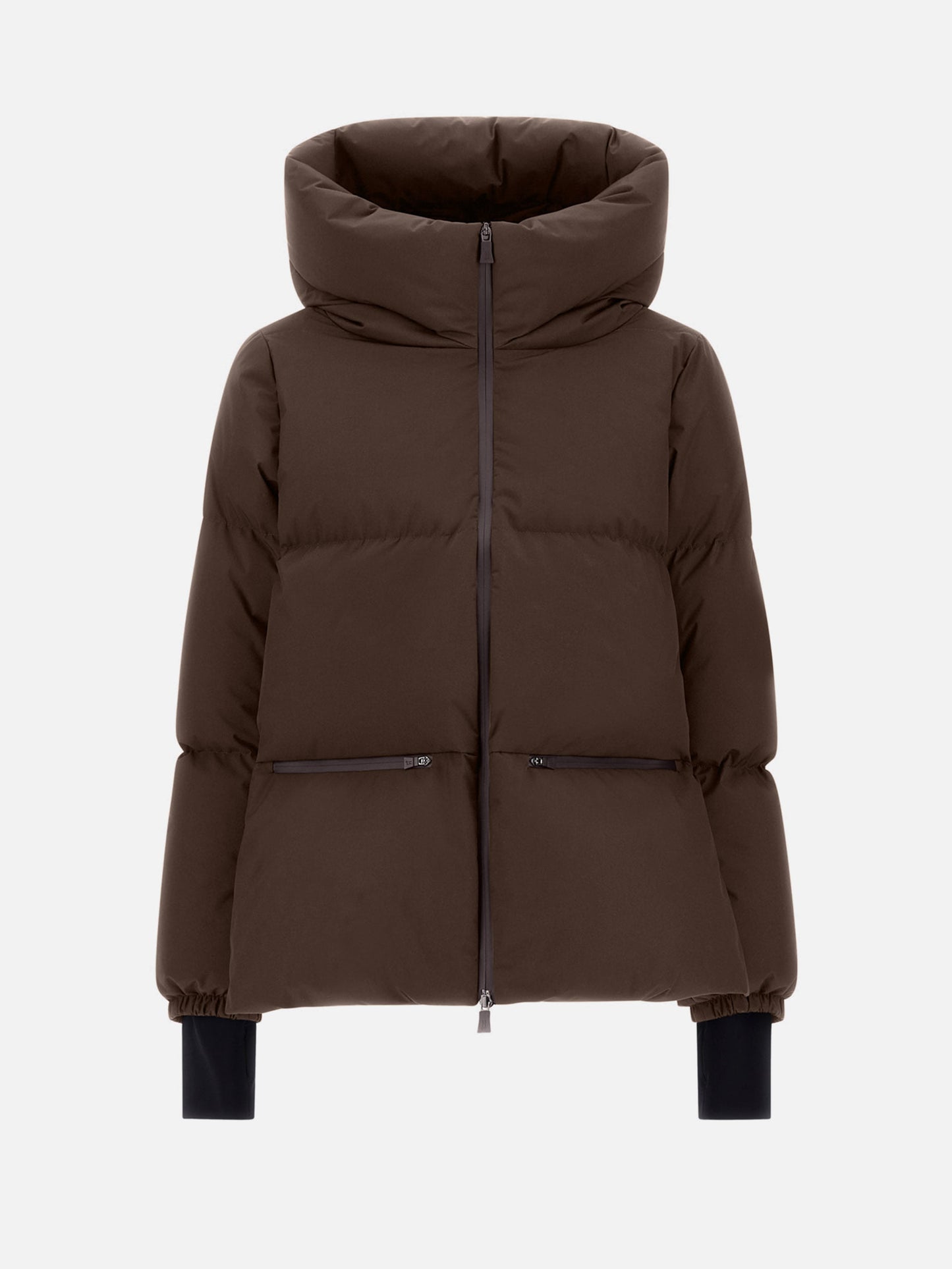 Herno – Daunenjacke mit Kapuze für Damen Dunkelbraun - Dark Brown