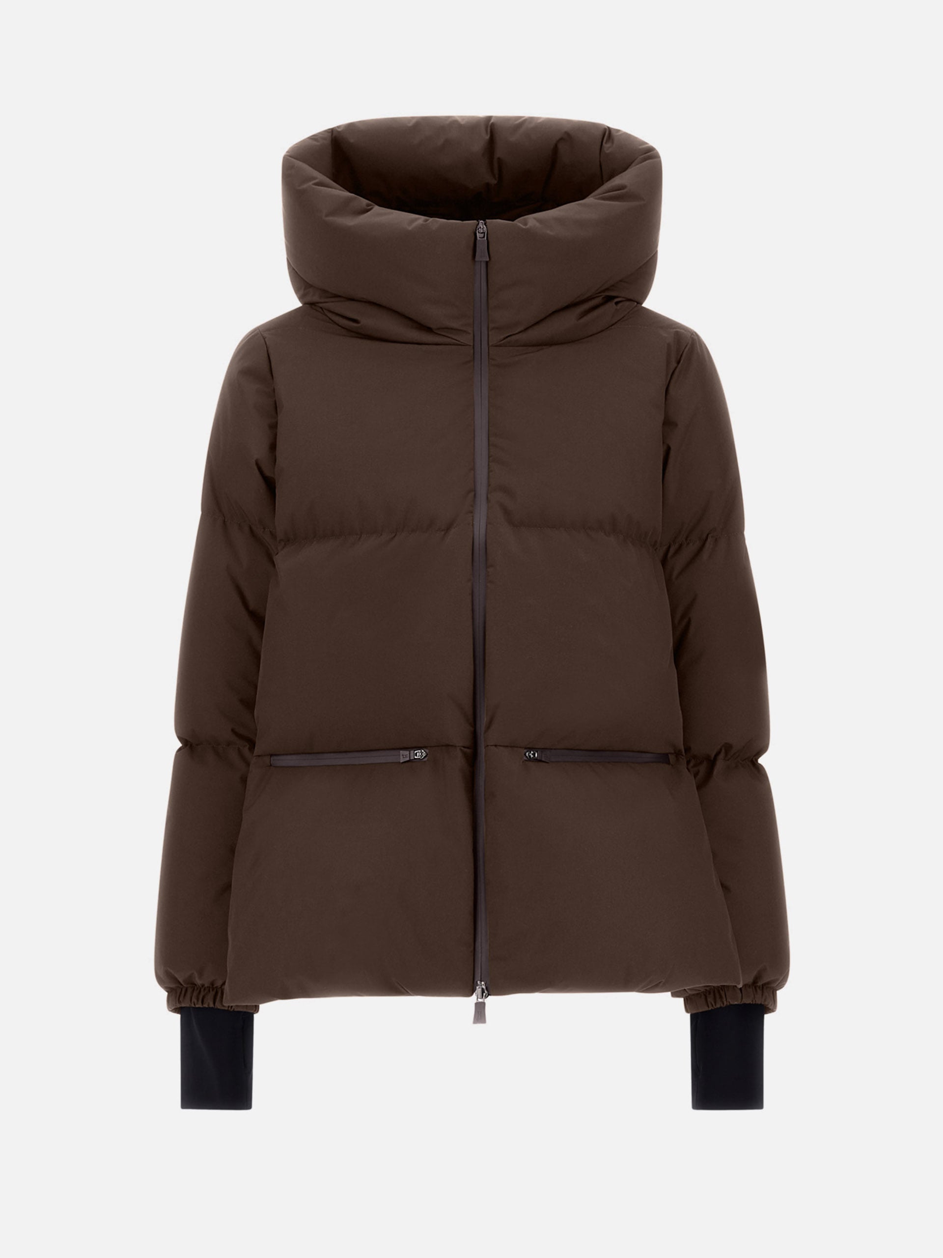 Herno – Daunenjacke mit Kapuze für Damen Dunkelbraun - Dark Brown