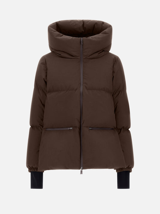 Herno – Daunenjacke mit Kapuze für Damen Dunkelbraun - Dark Brown
