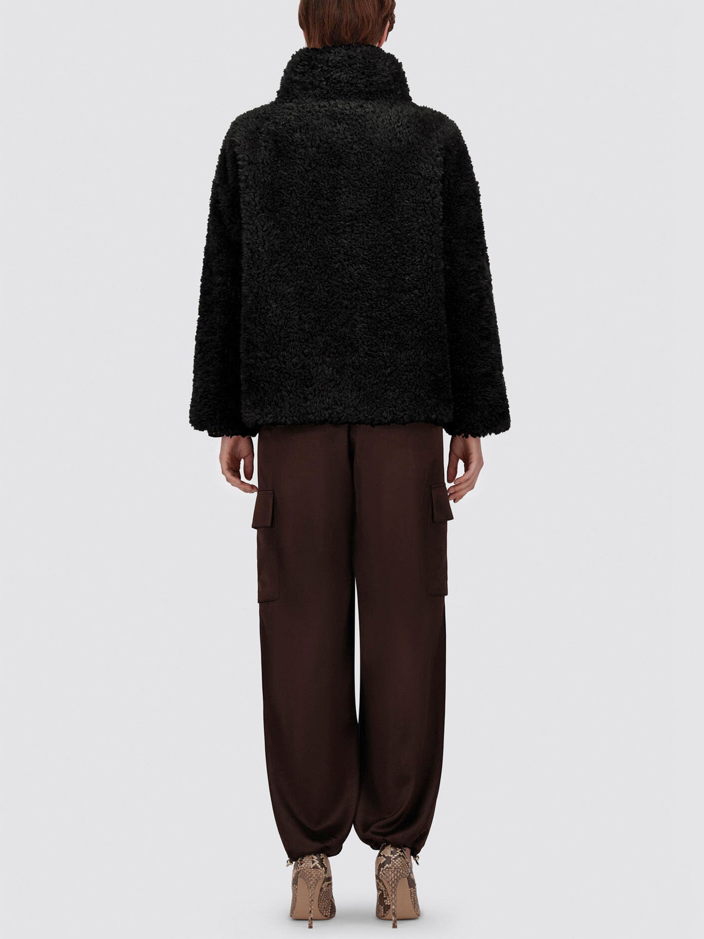 HERNO - Kurze Teddy-Jacke aus Kunstpelz für Damen