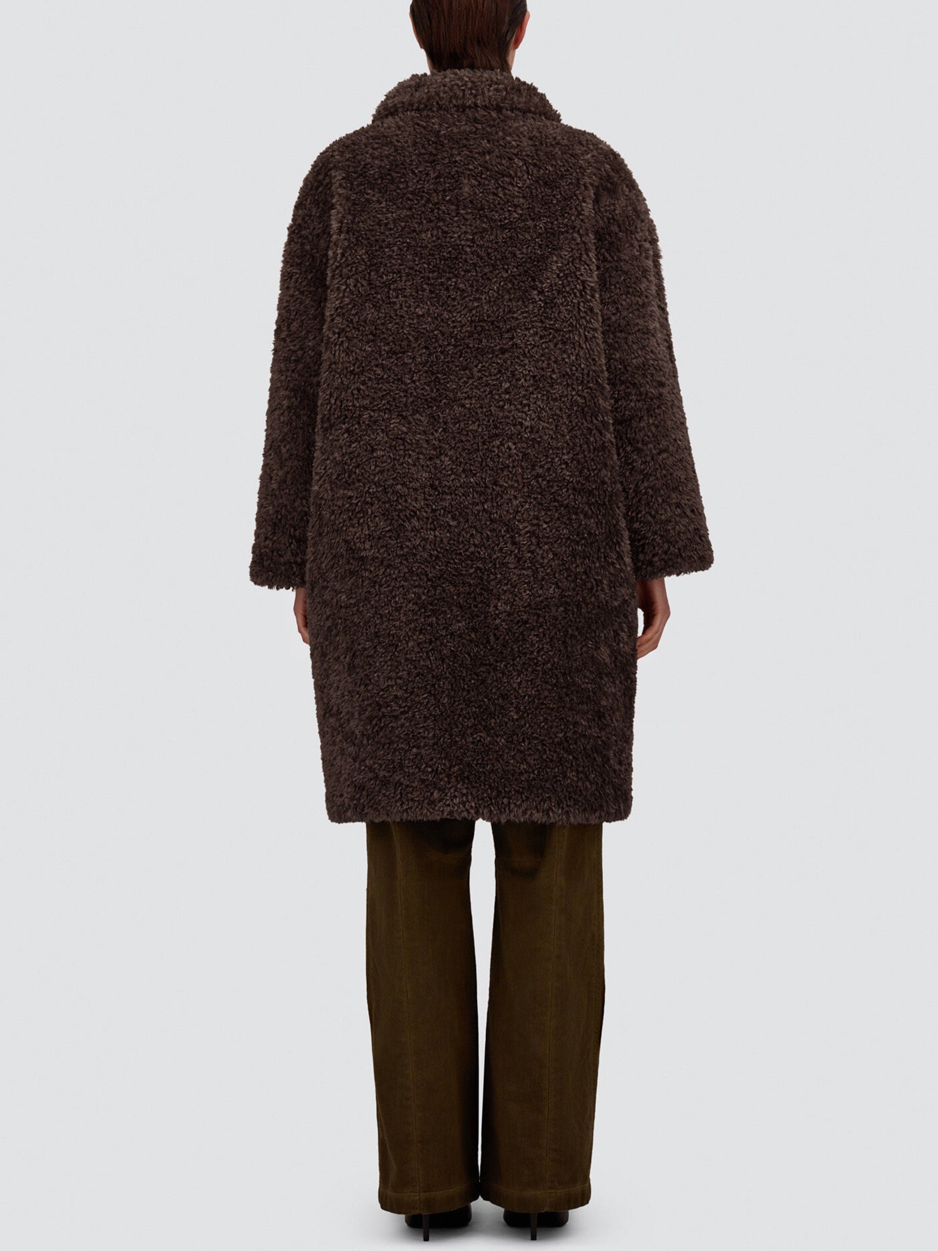 Herno – Teddy-Mantel aus Kunstpelz für Damen Dunkelbraun - Dark Brown