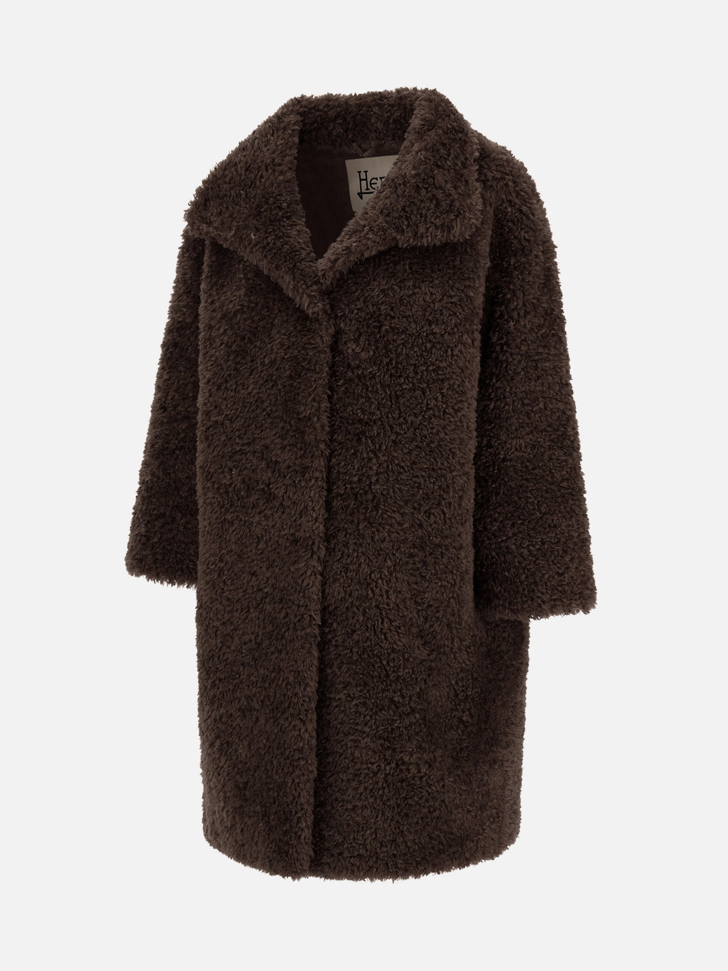 Herno – Teddy-Mantel aus Kunstpelz für Damen Dunkelbraun - Dark Brown